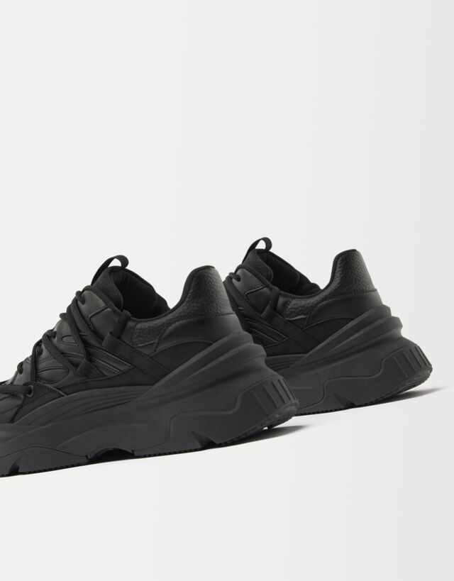 Herensneakers met touw en XL-zool - Schoenen - Heren | Bershka