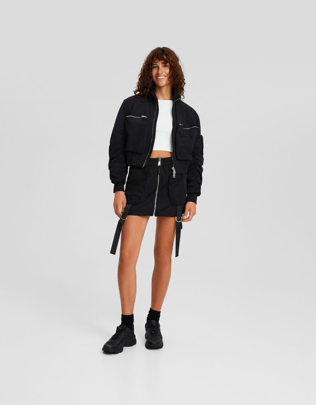 Black jacket and skirt set store