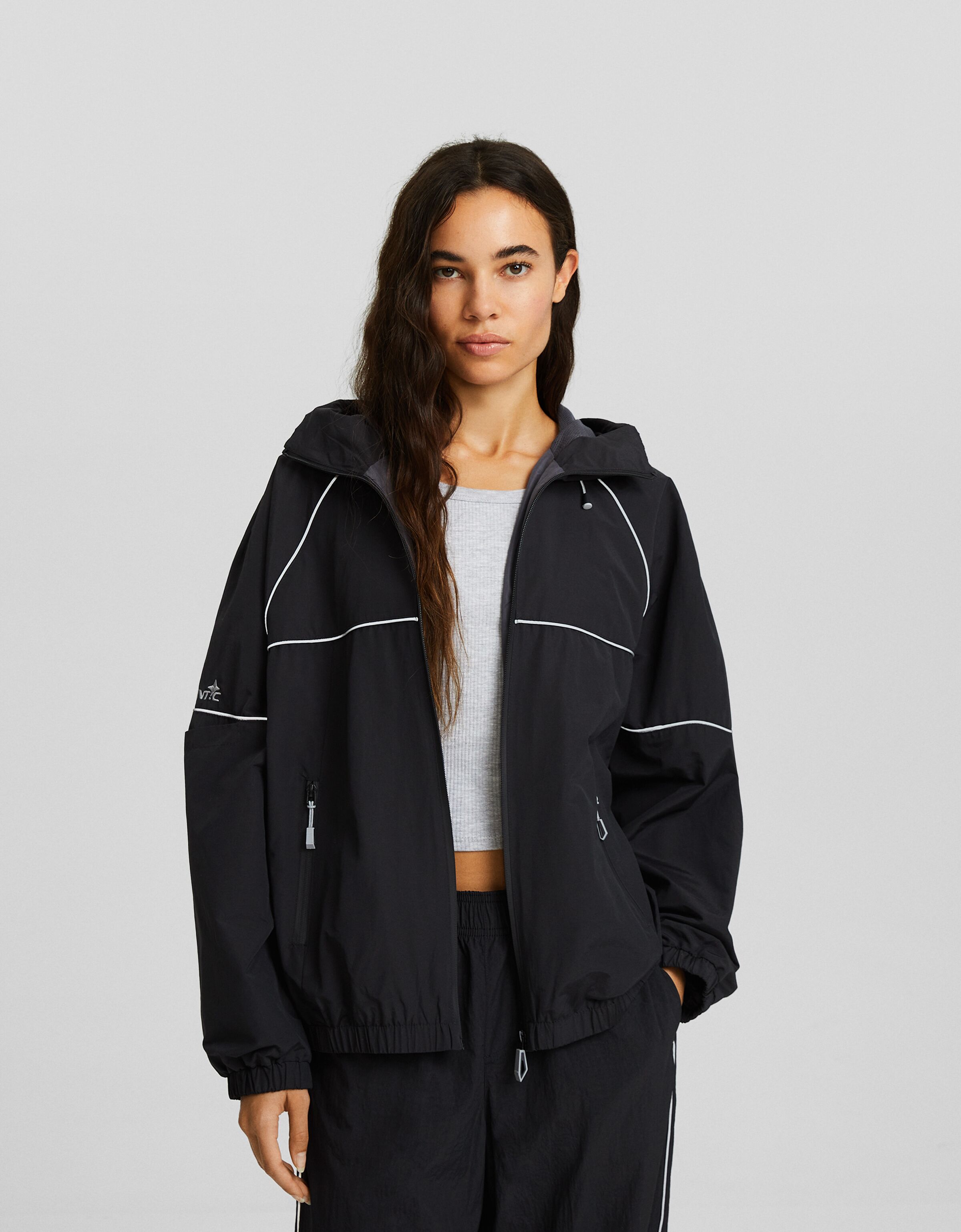Manteau 2025 reflechissant bershka