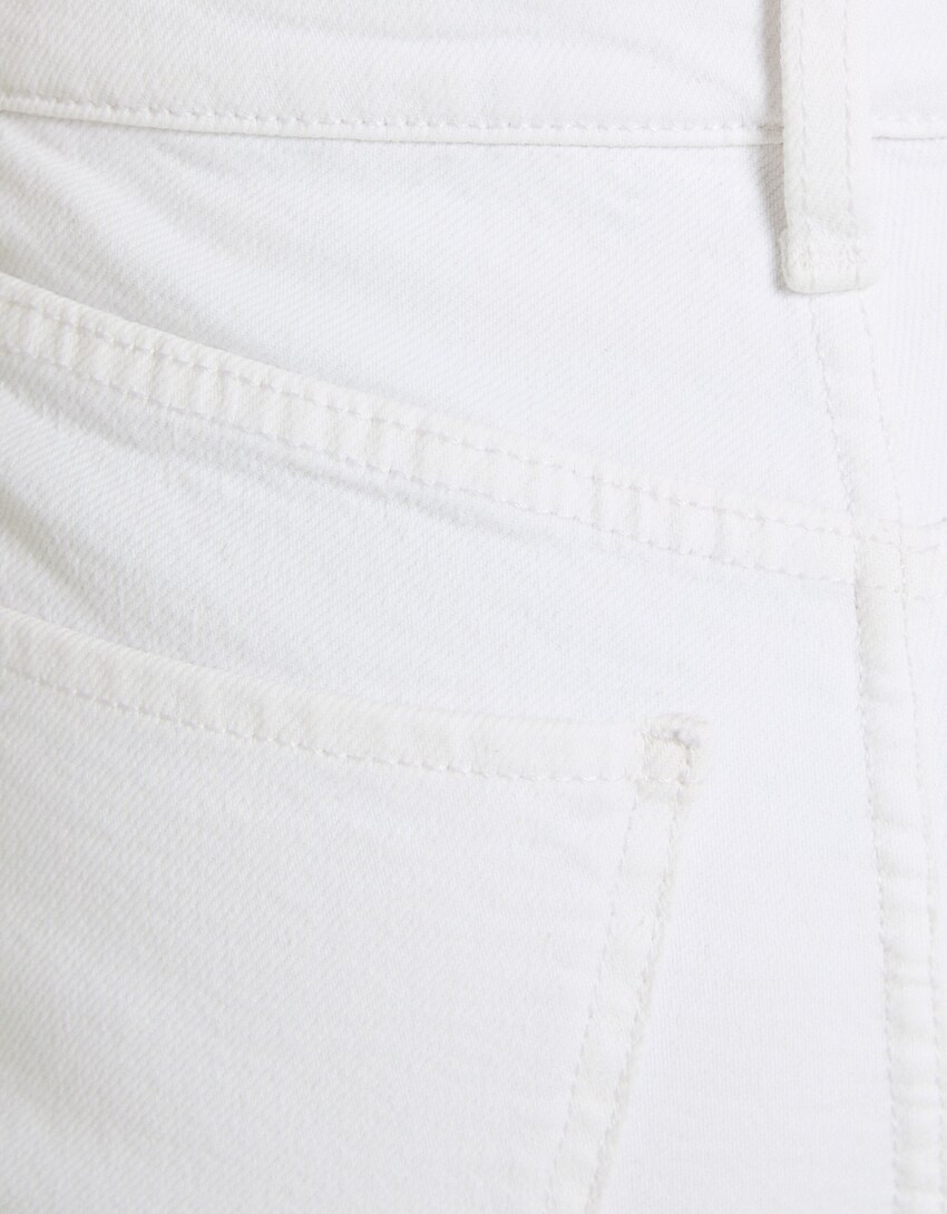 Cropped flared jeans-White-6