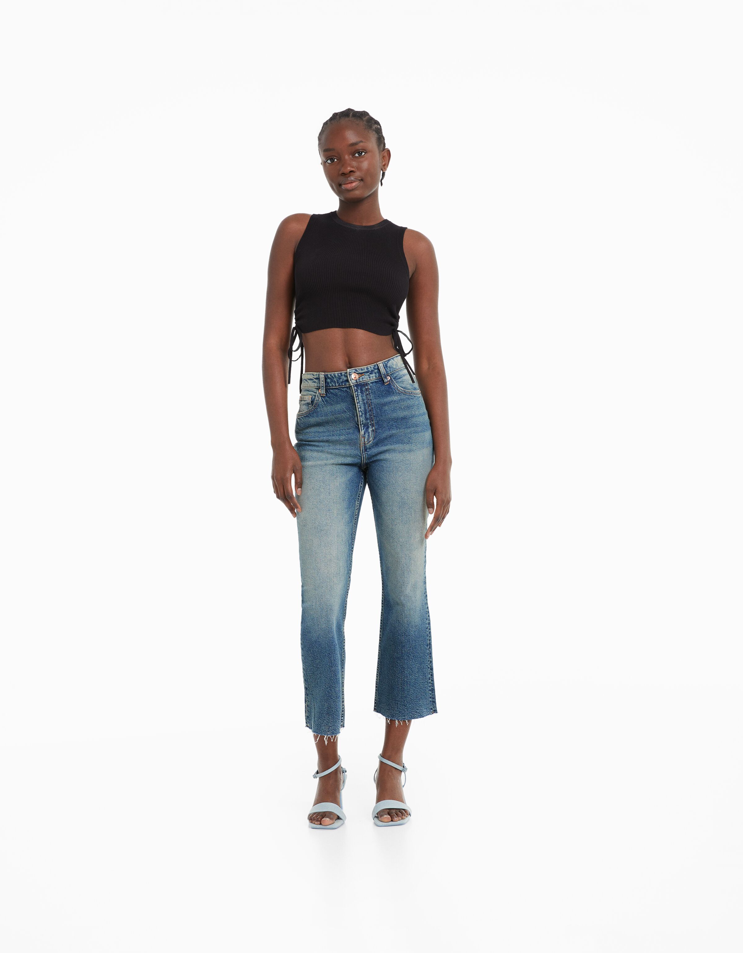 Bershka jeans sale a righe