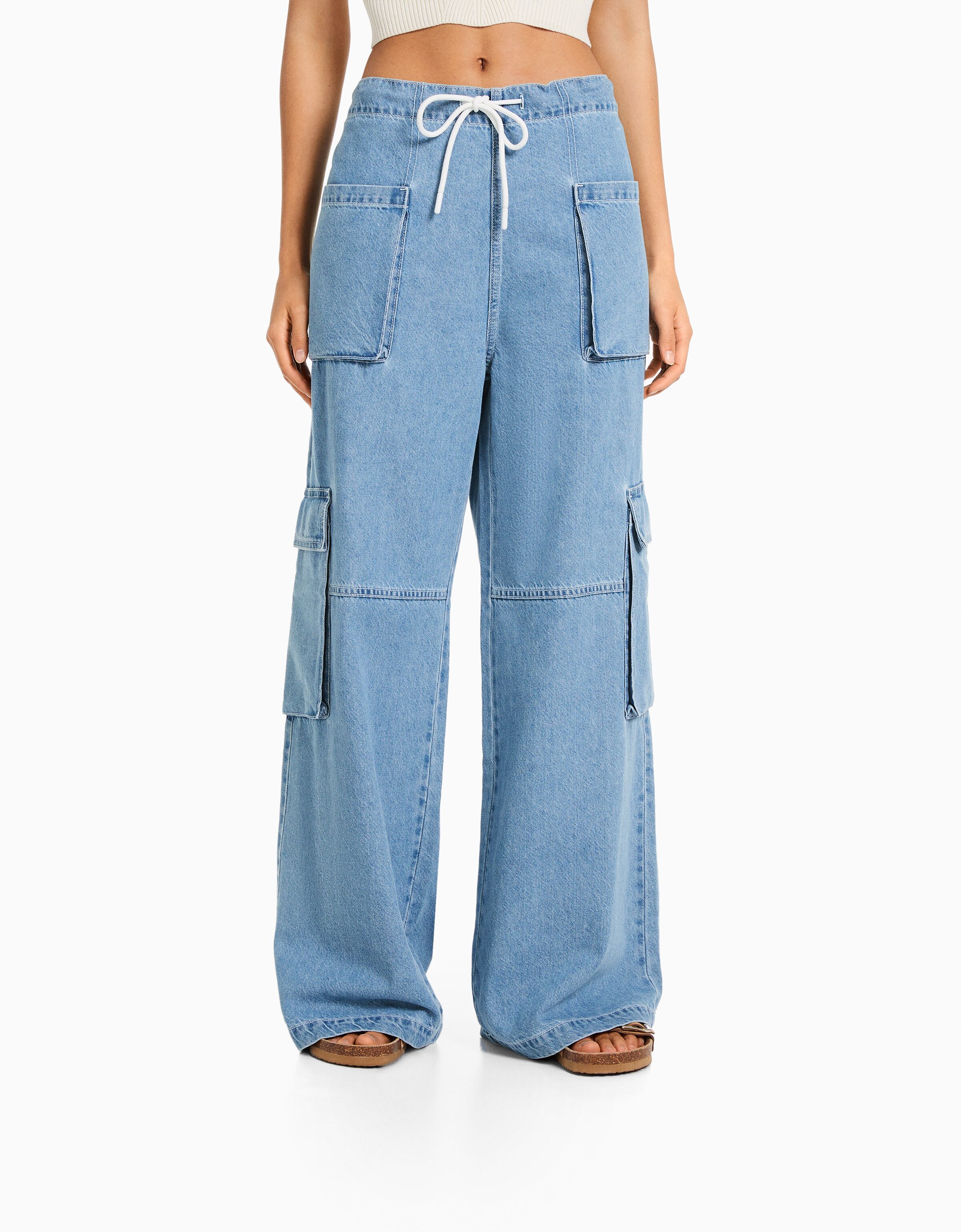 Pantalones largos online bershka