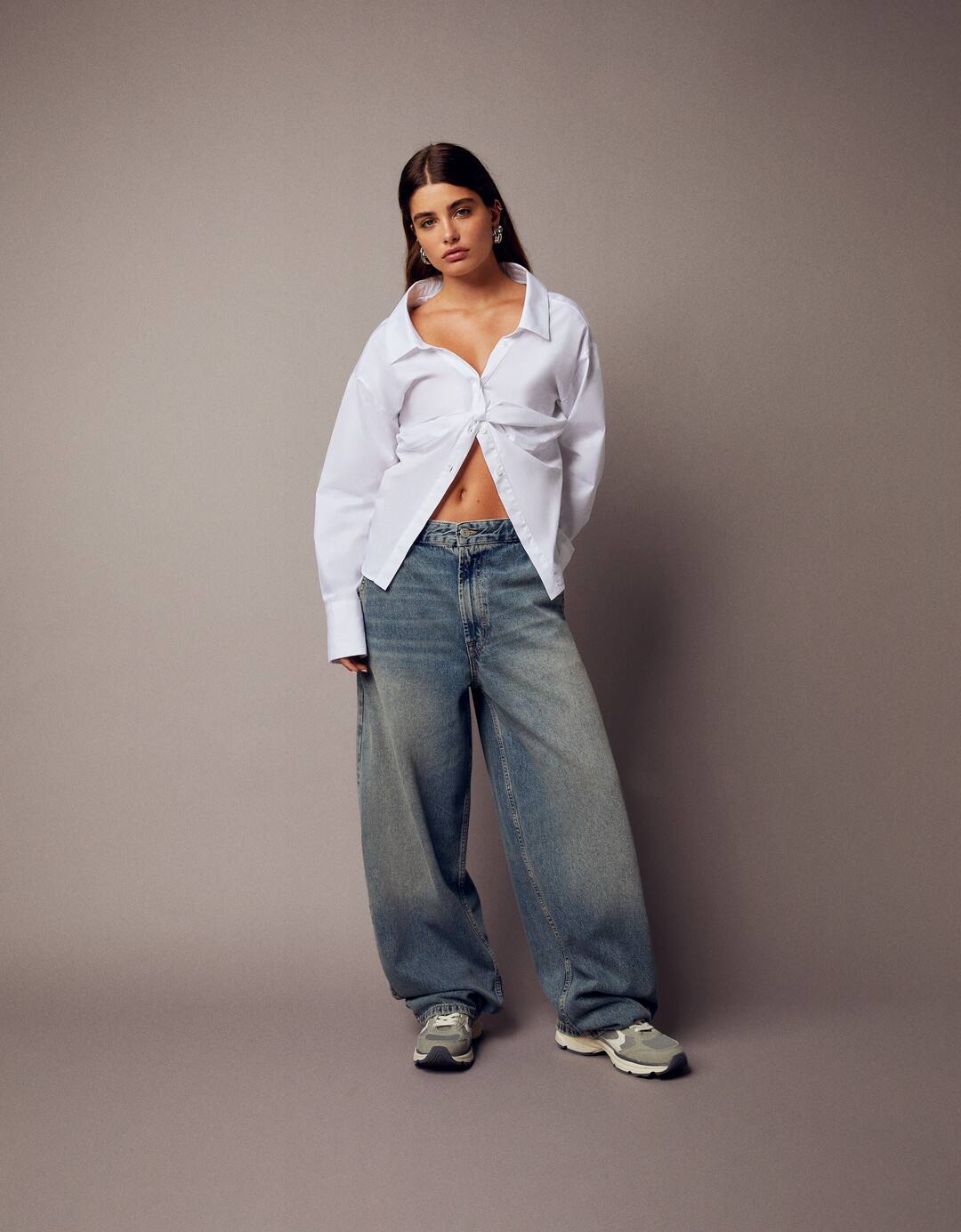 Jeans skater fit efecto lavado