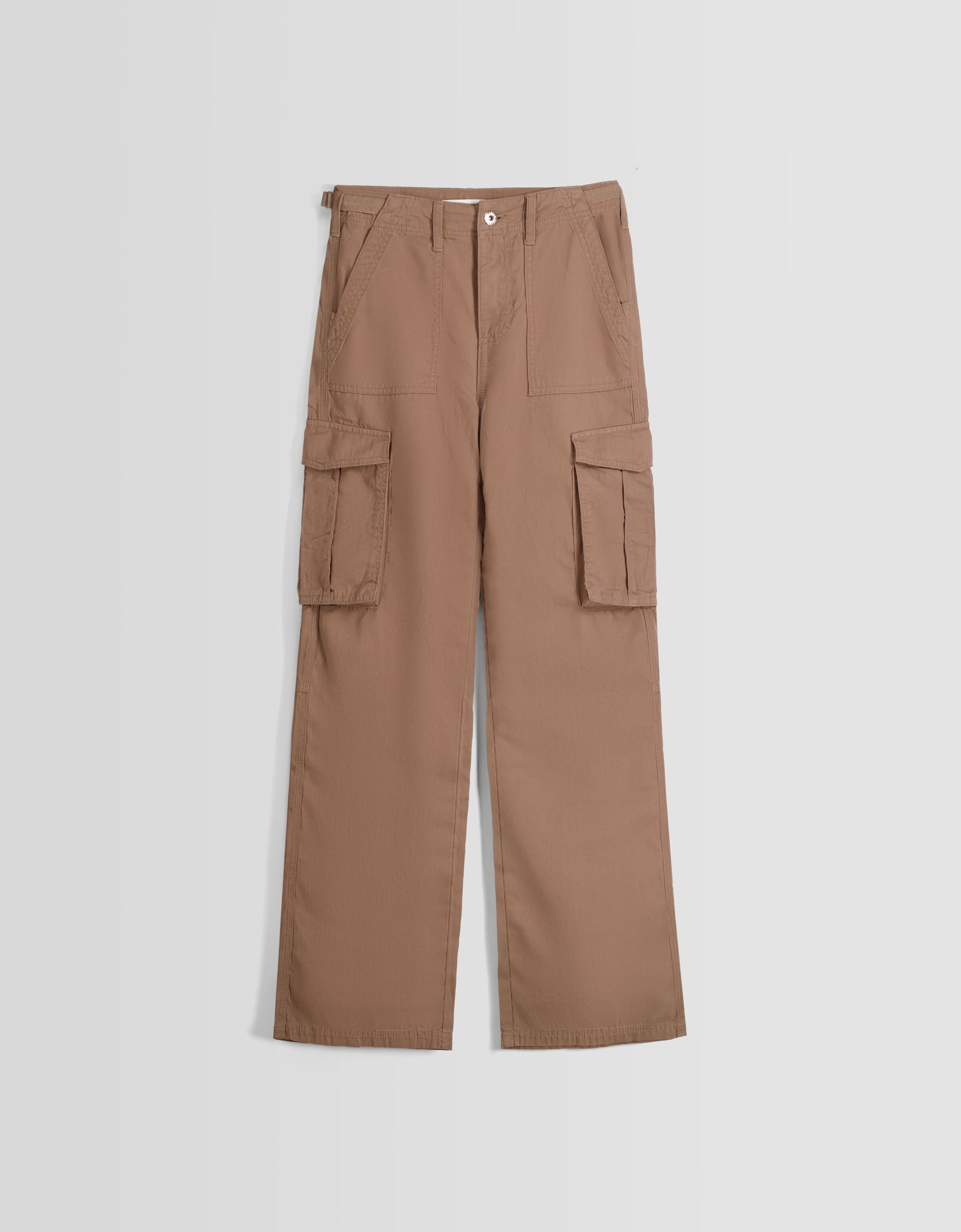 Bershka utility trousers with contrast panels in  Depop