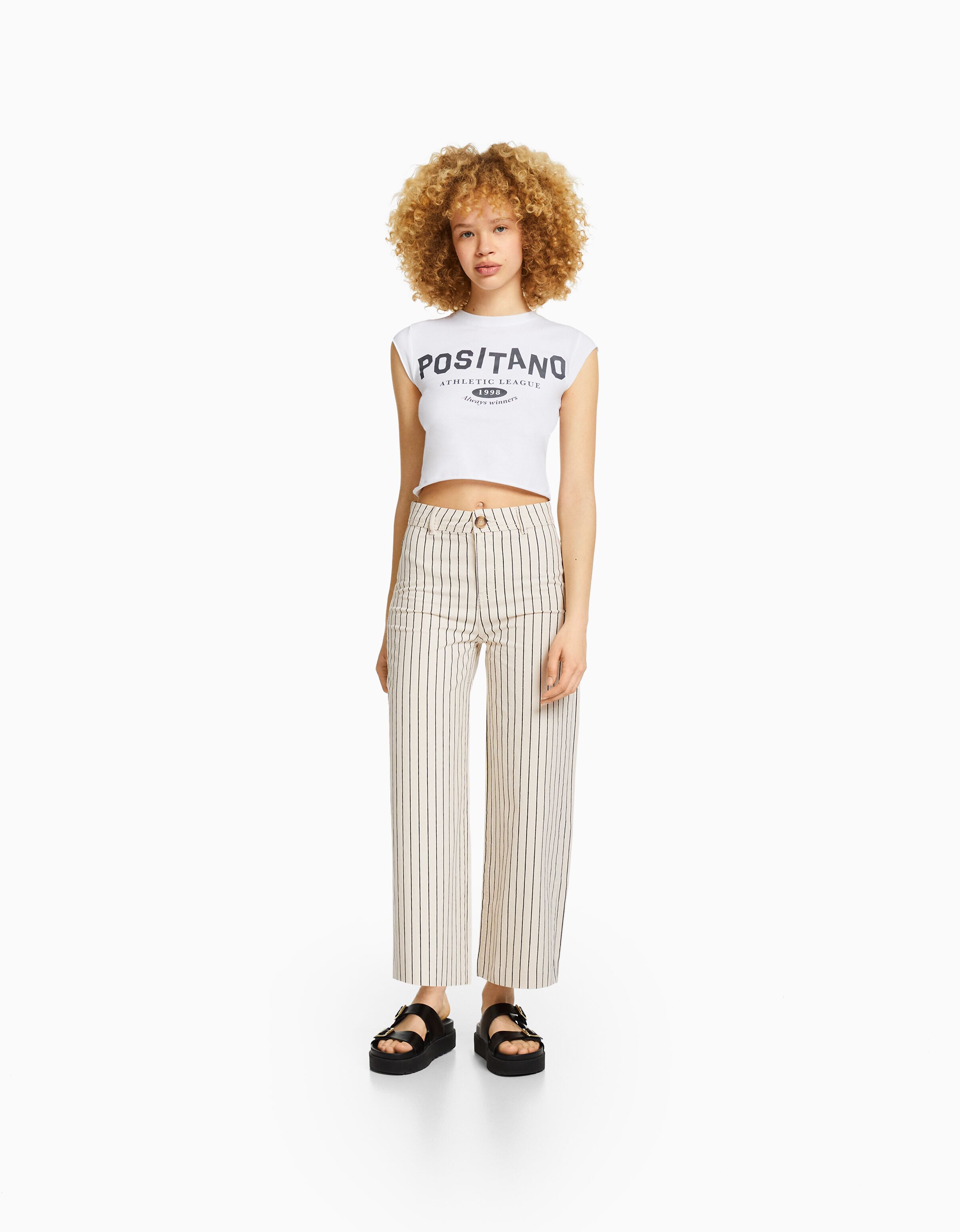 Pantalon culotte bershka online