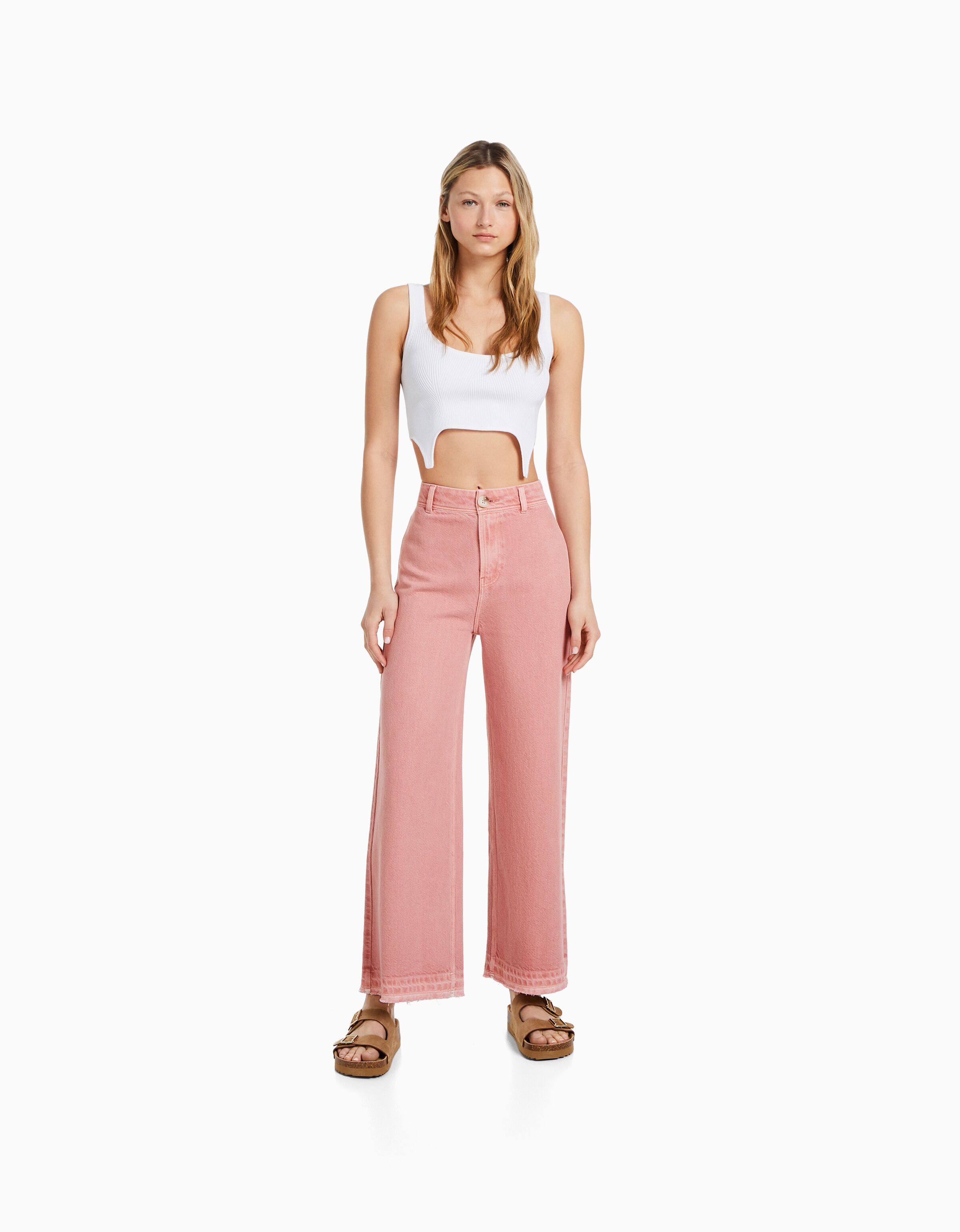 Cotton culottes Women Bershka