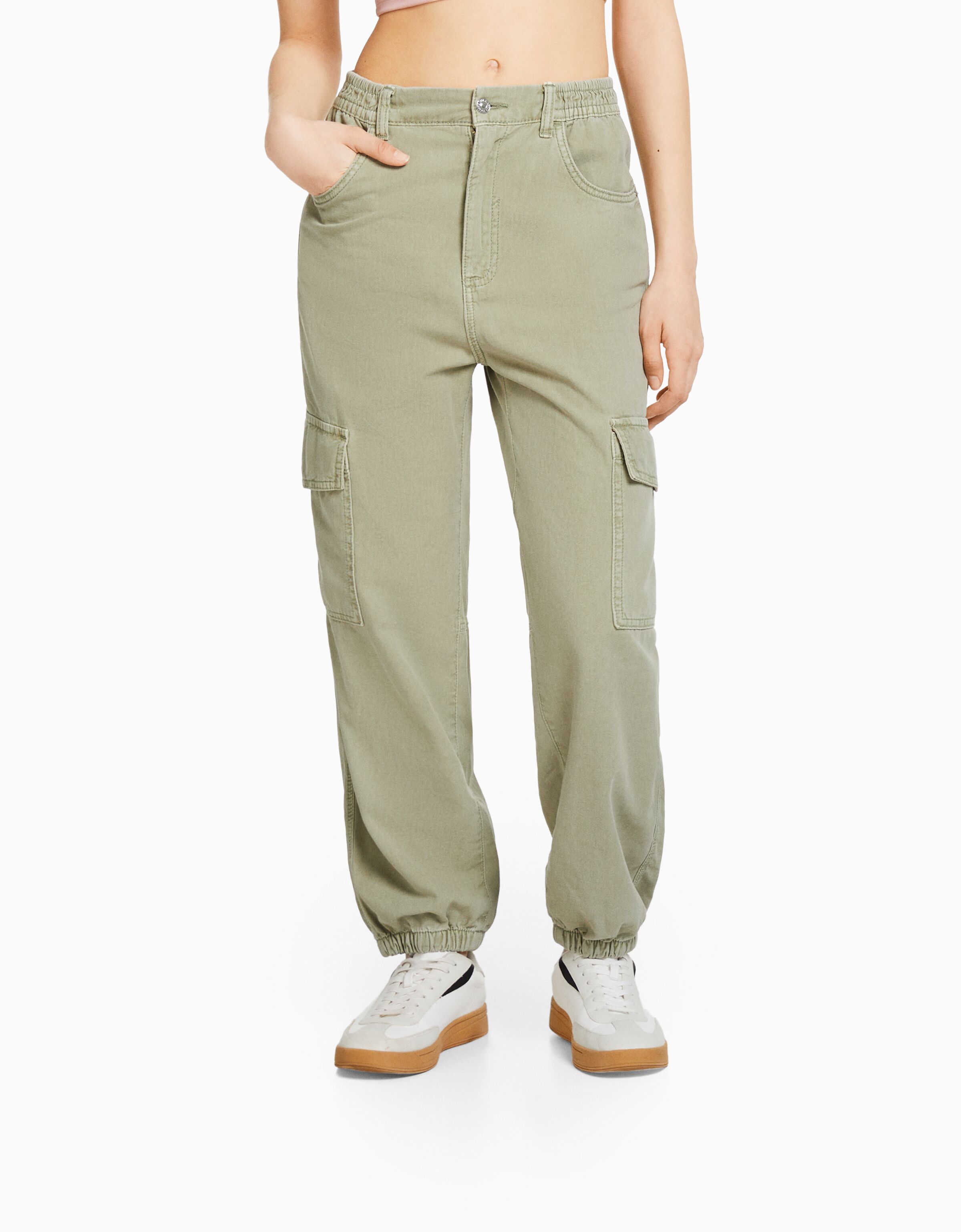 Womens cotton joggers with pockets outlet