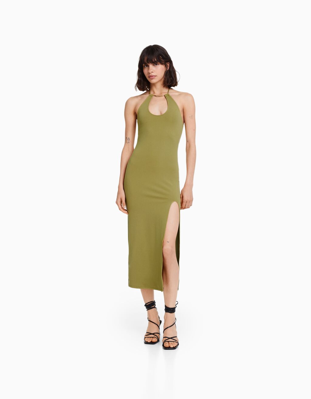 Bershka best sale midi dress