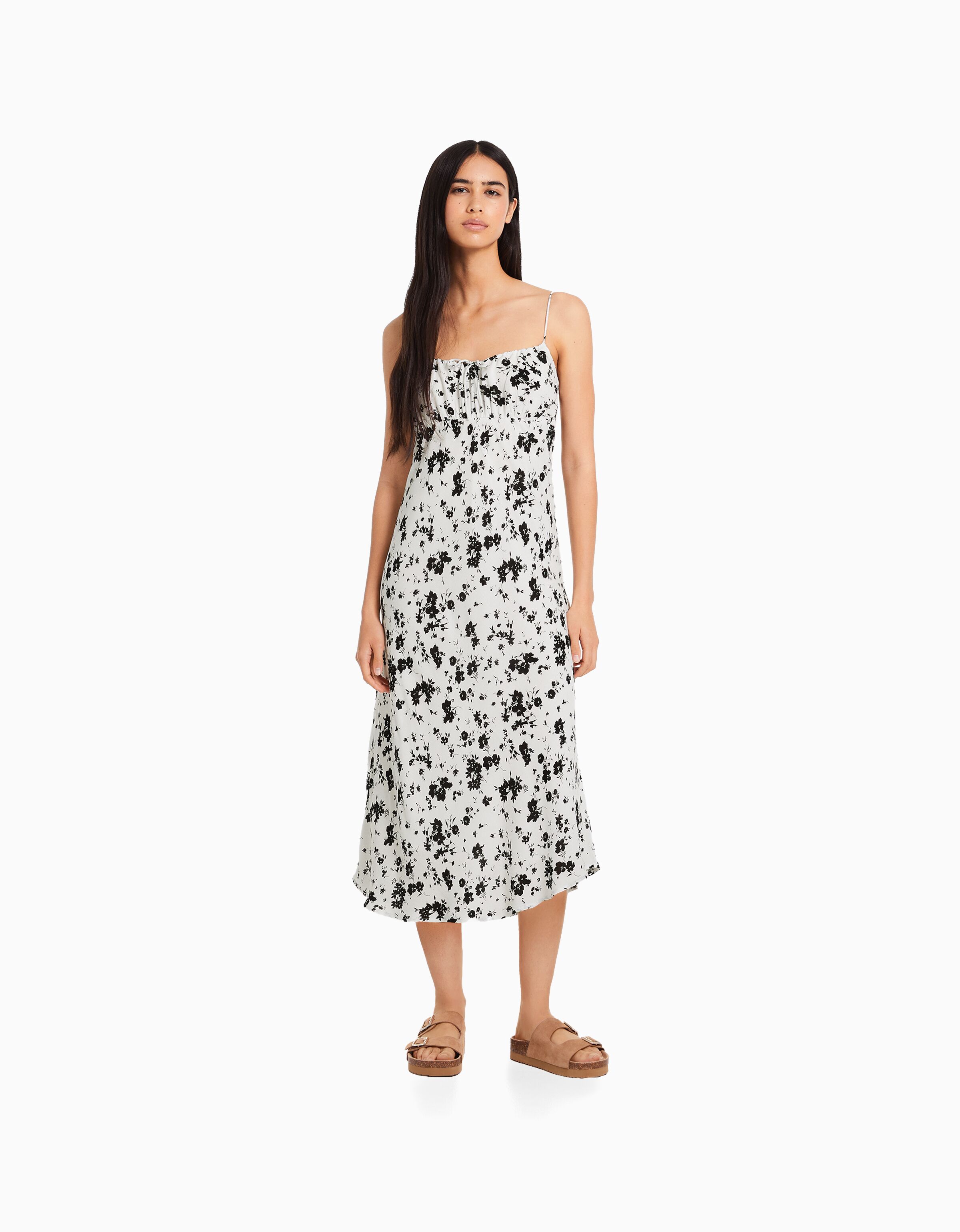 Midi hot sale crepe dress