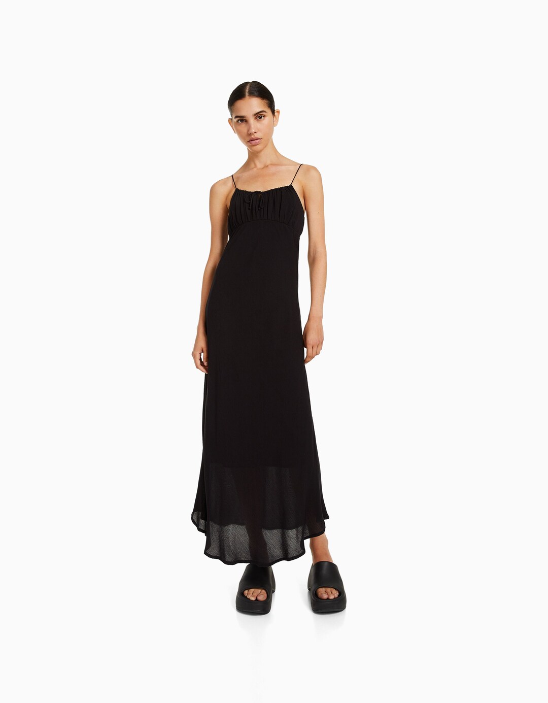 Vestit midi tirants bambula