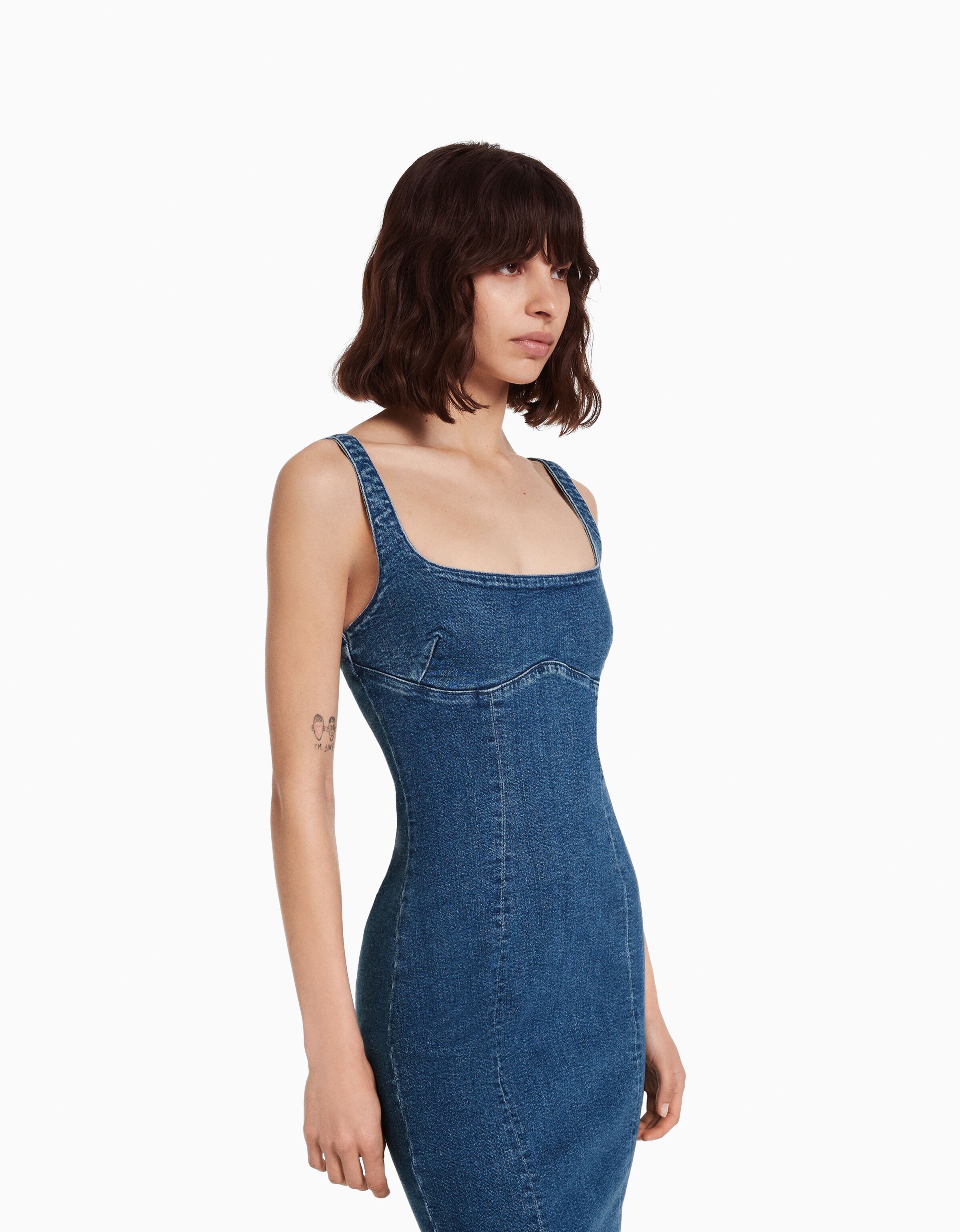 Robe denim bershka new arrivals