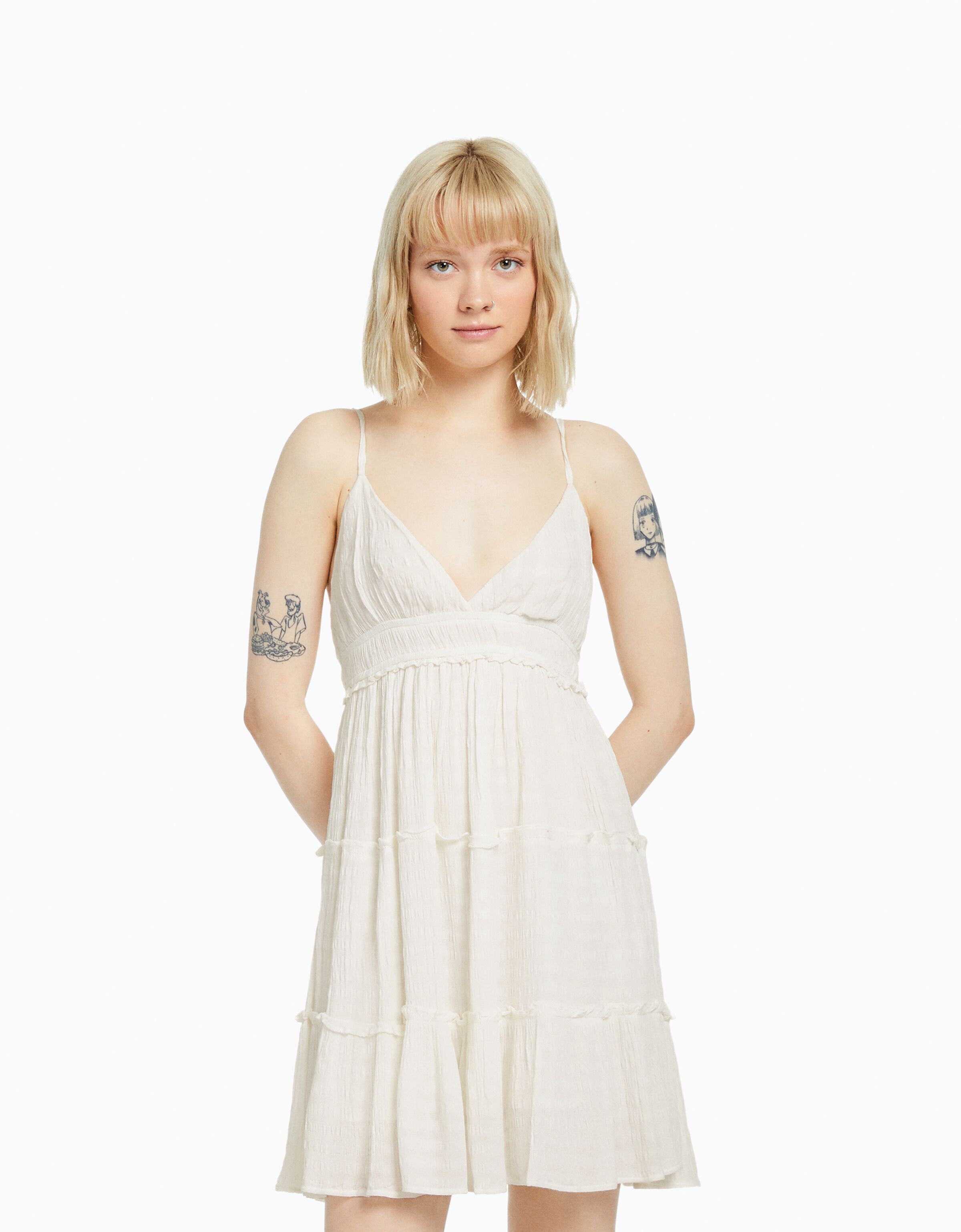 Robe babydoll 2025 bershka