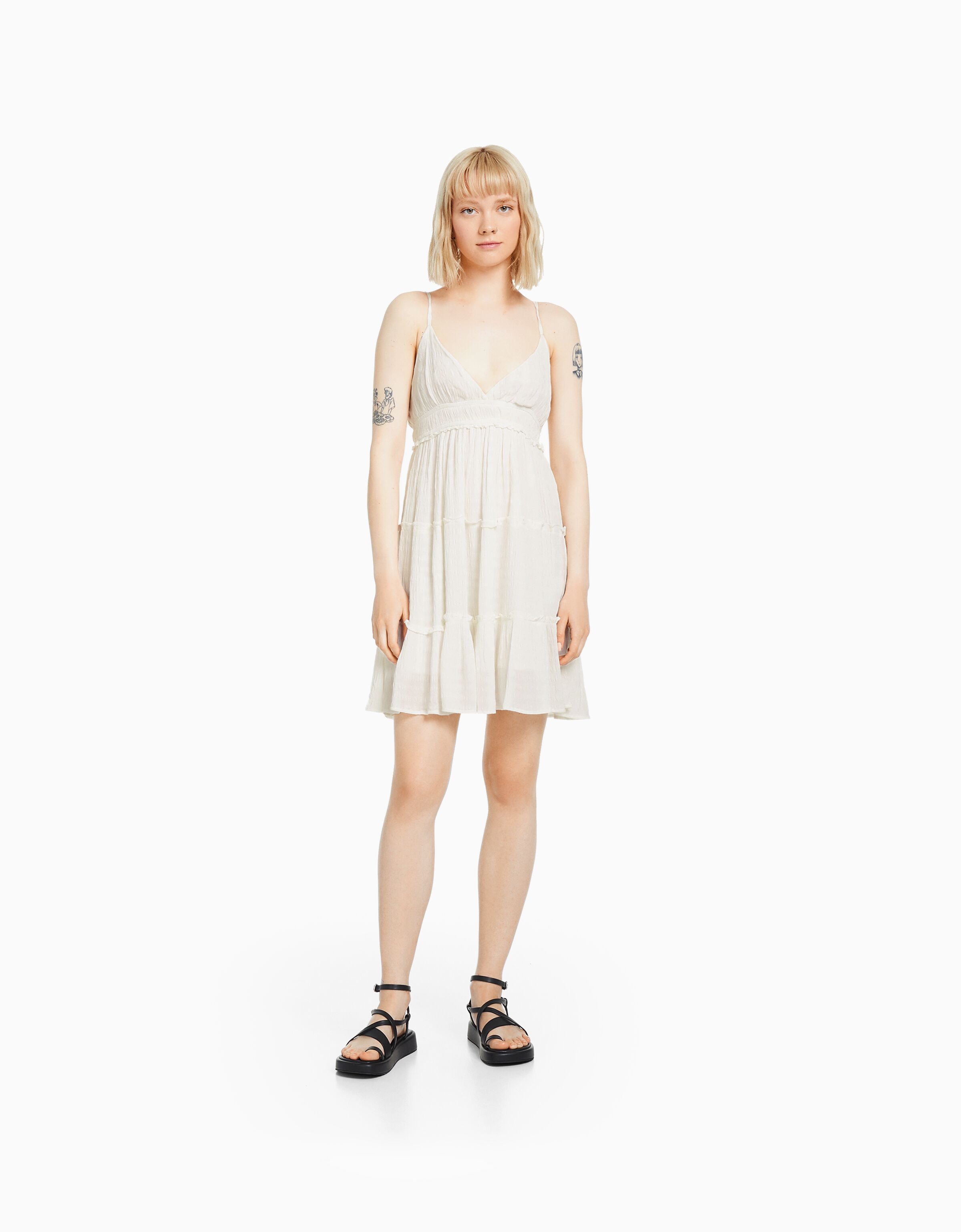 Robe cheap babydoll bershka