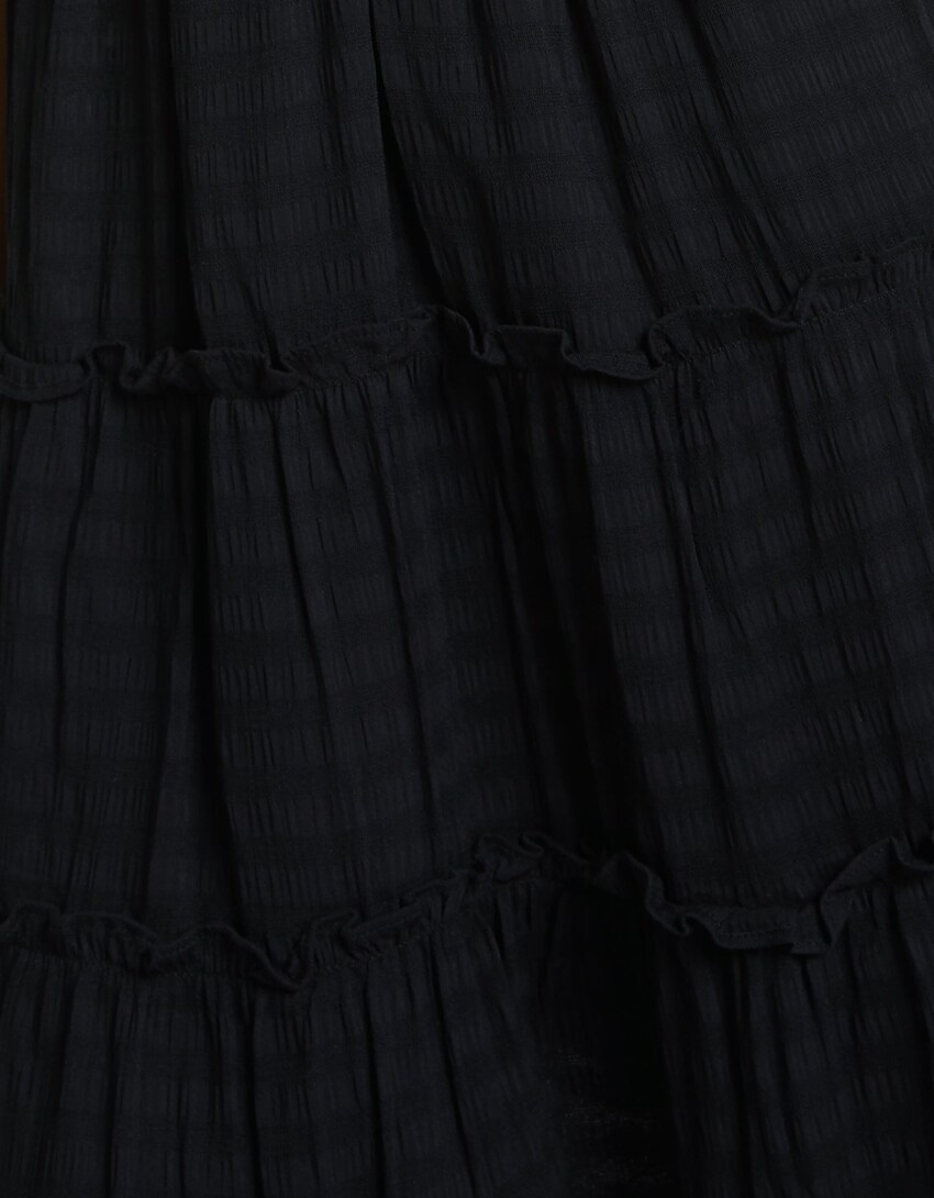 Mini dress with ruffled straps - Women | Bershka