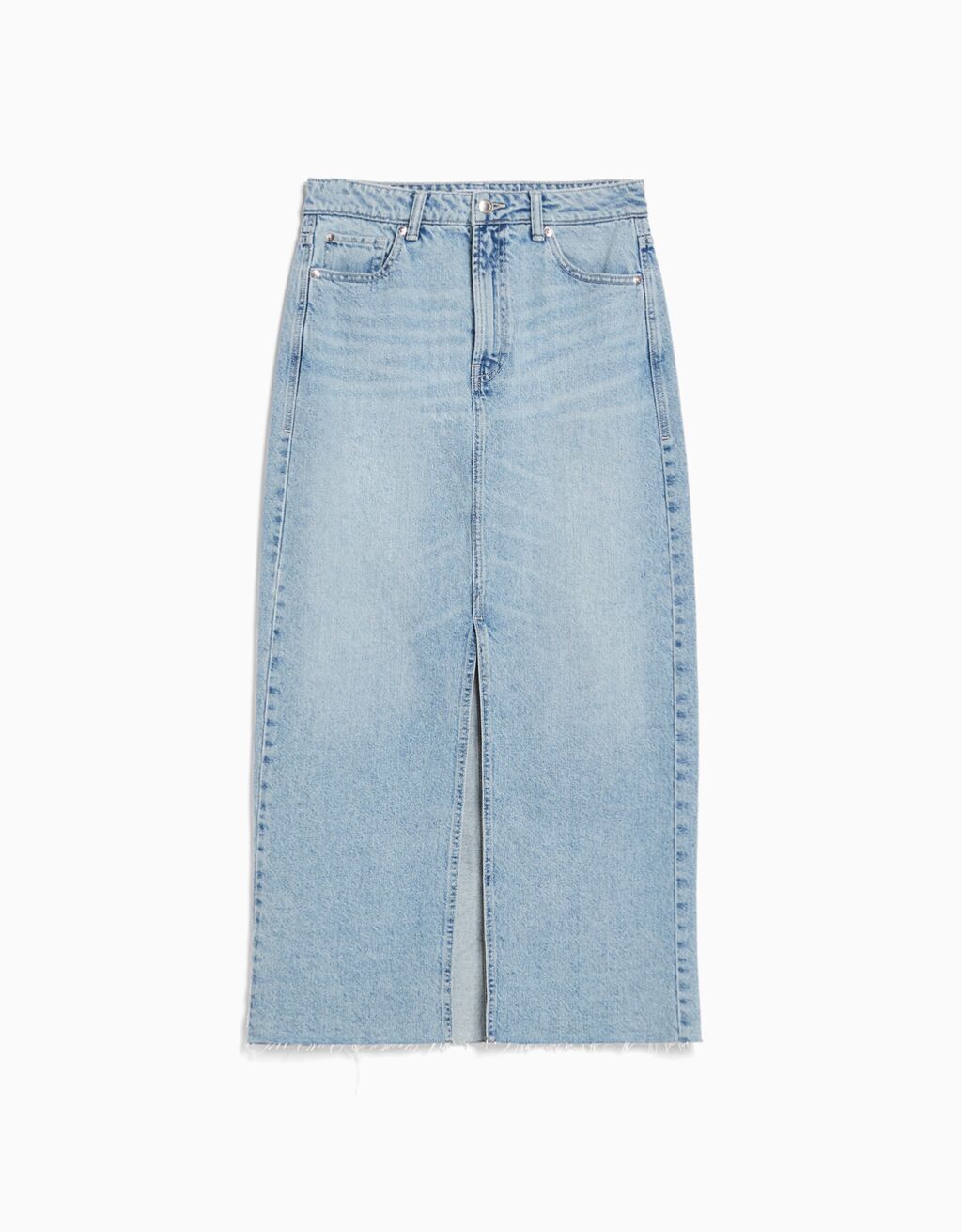 Falda denim larga