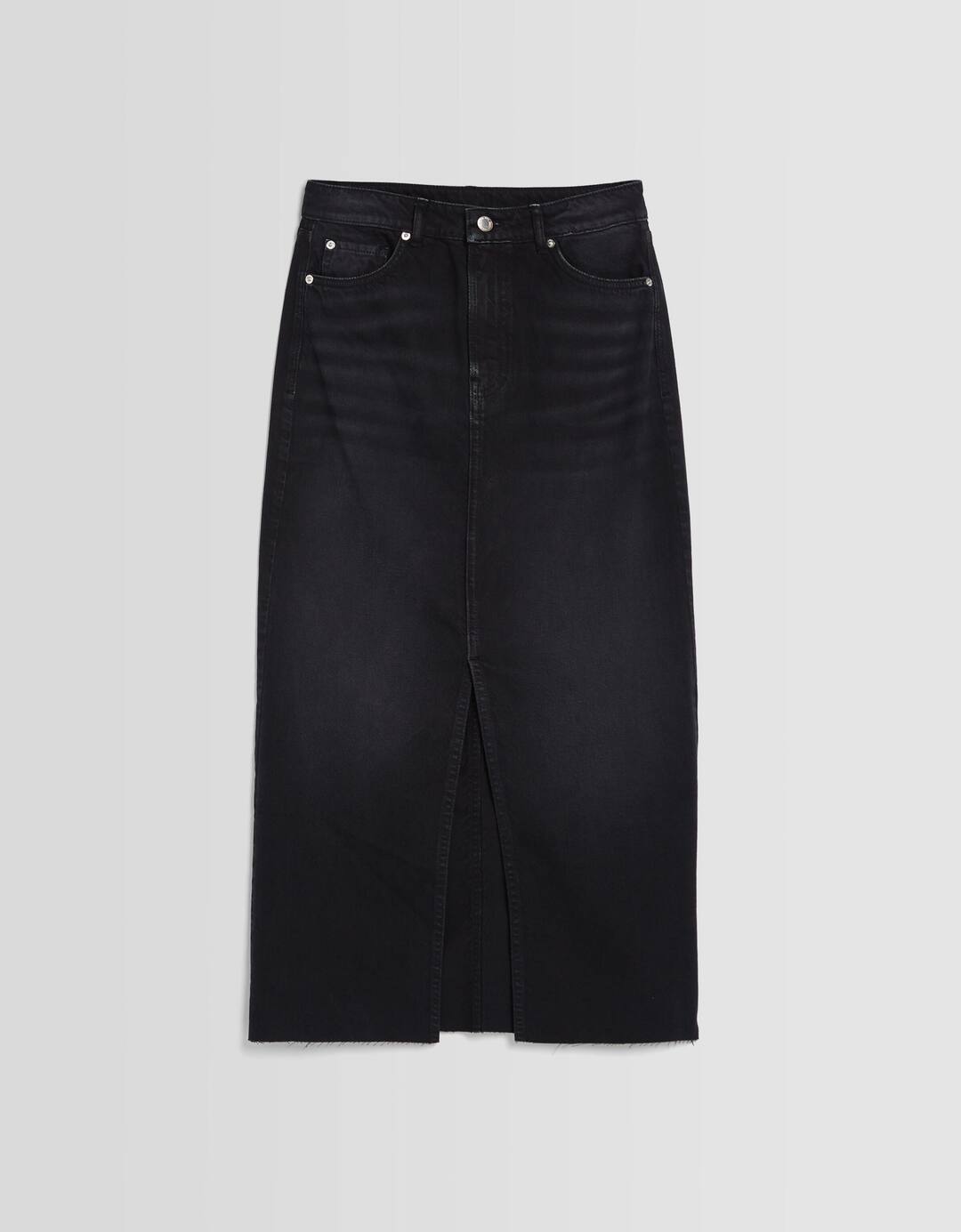 Falda denim larga