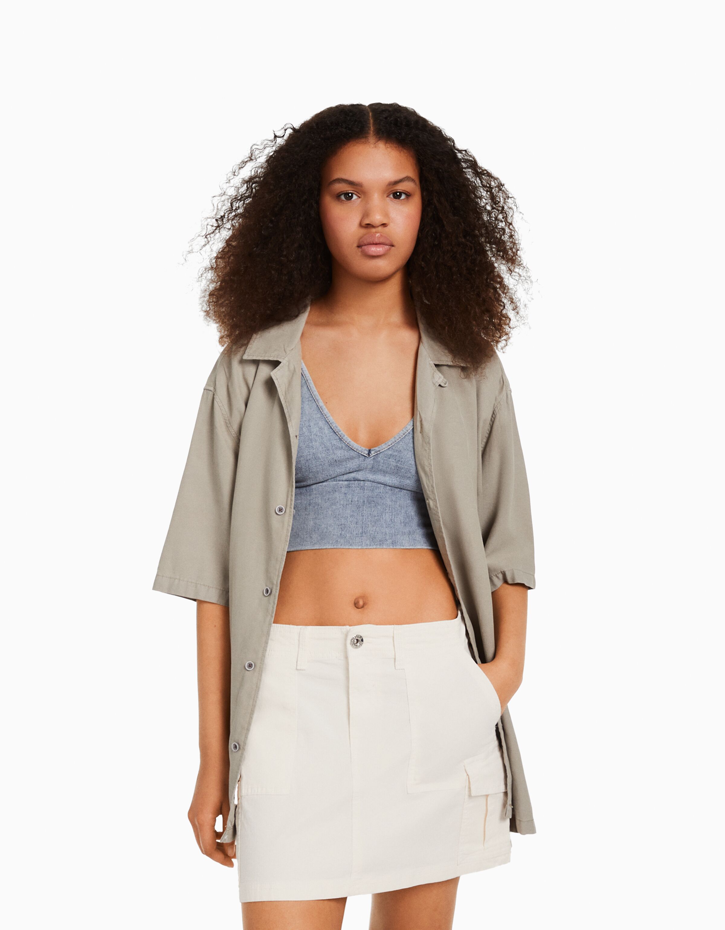 Jupe 2025 cargo bershka