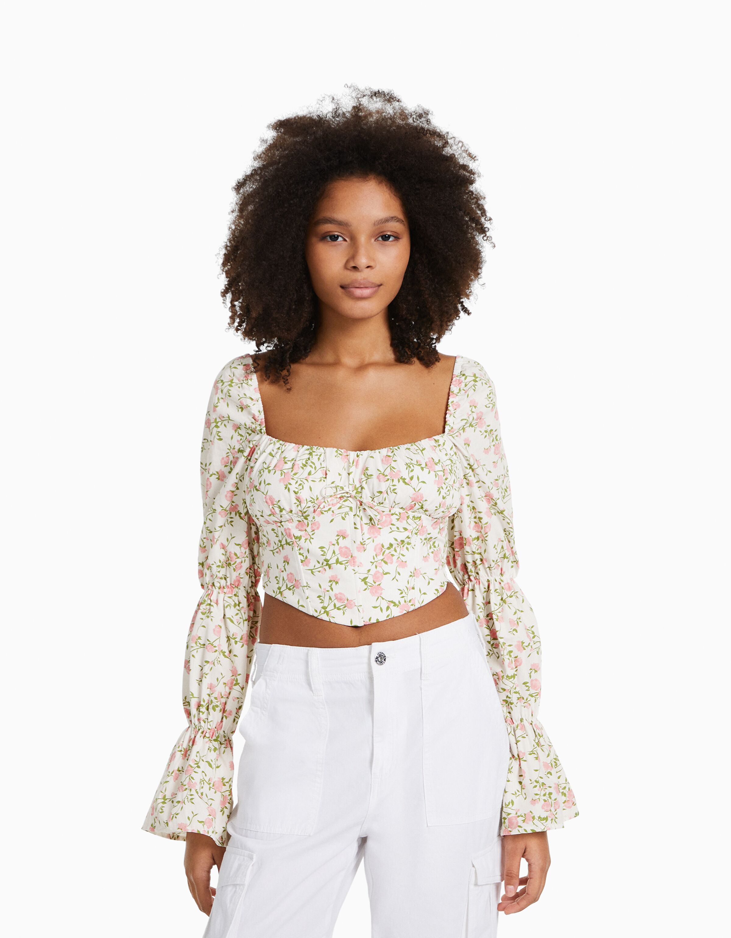 Blusa animal print hotsell bershka