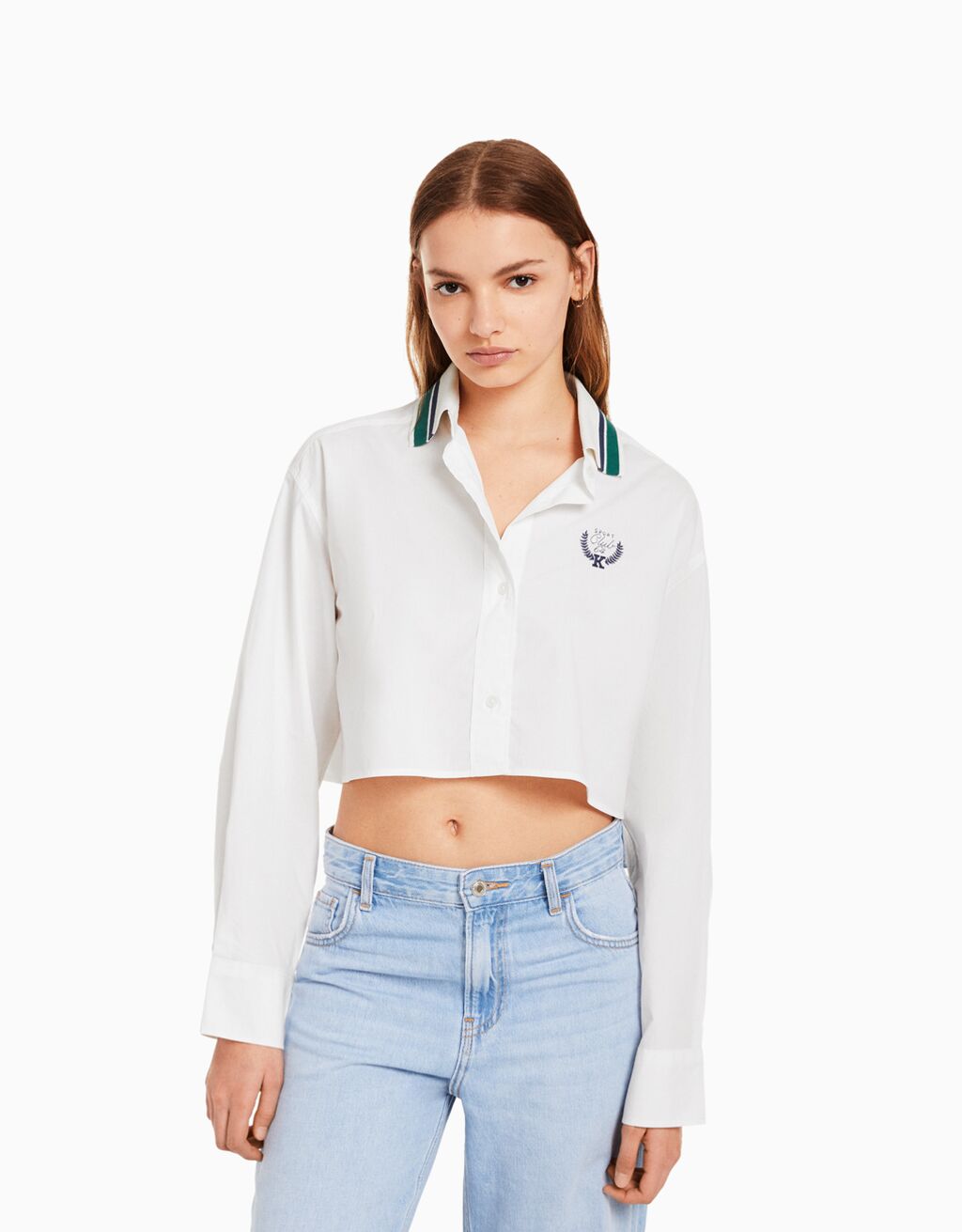Camisa blanca mujer hotsell bershka