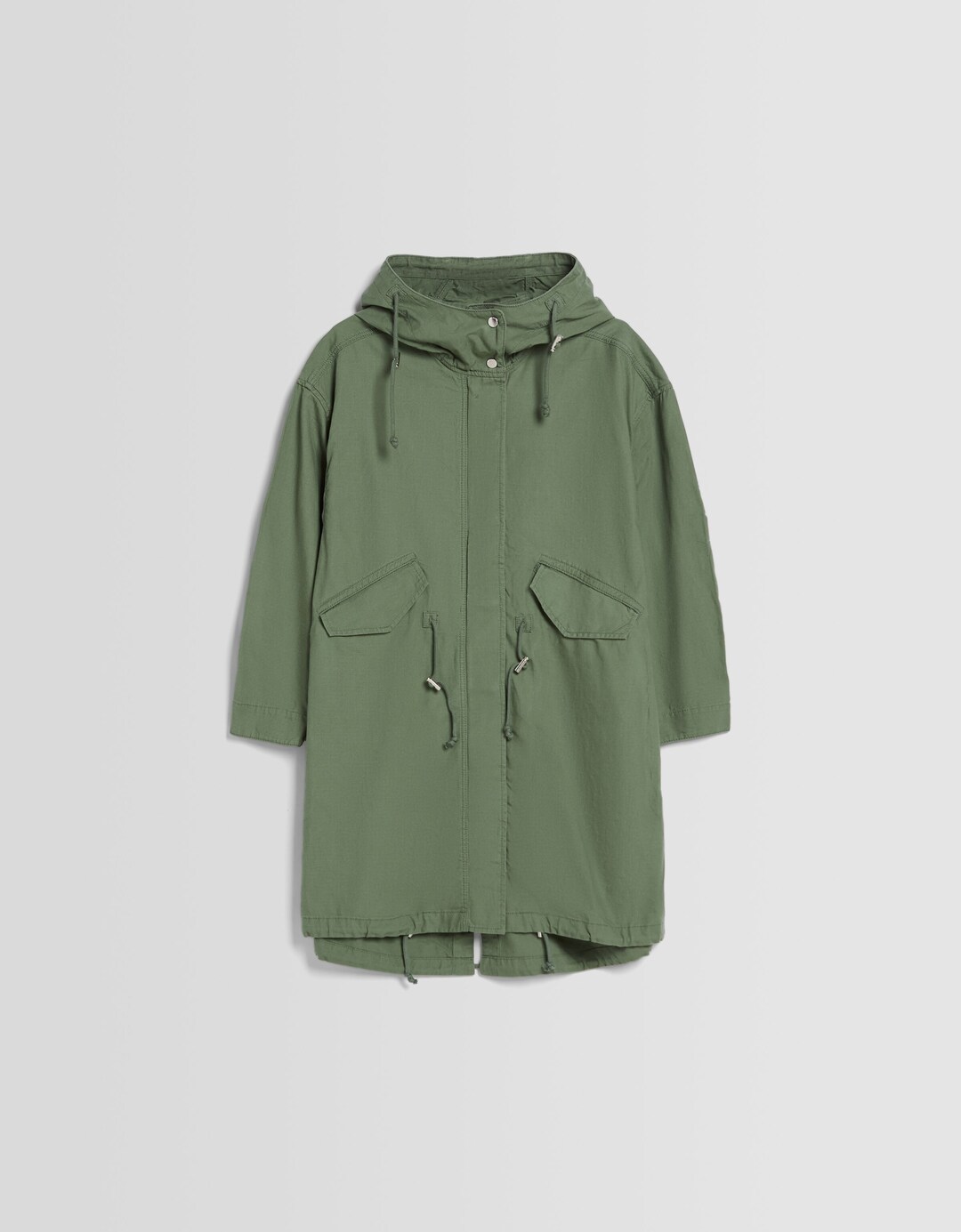 Cotton parka with hood