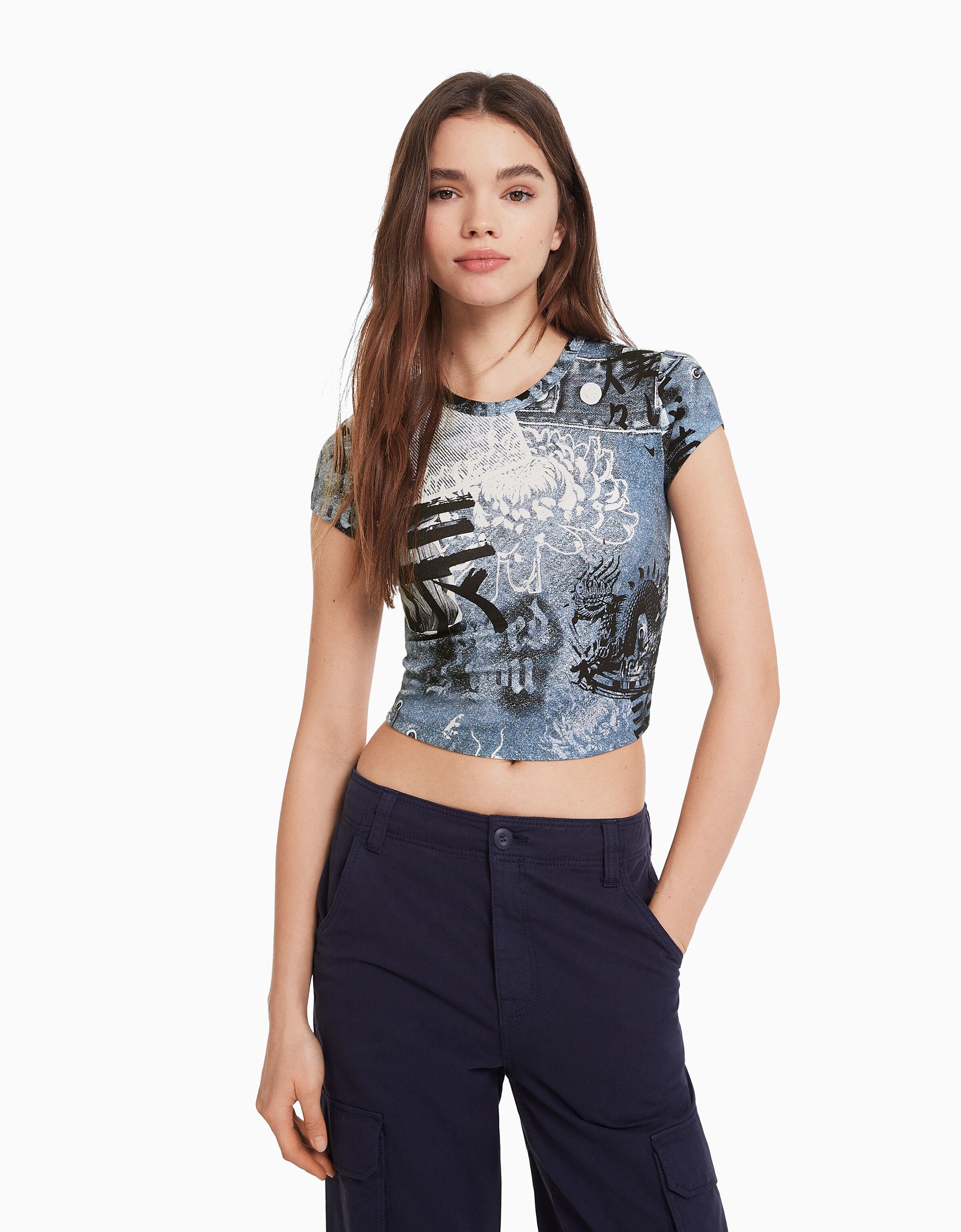 Bershka top online dragon