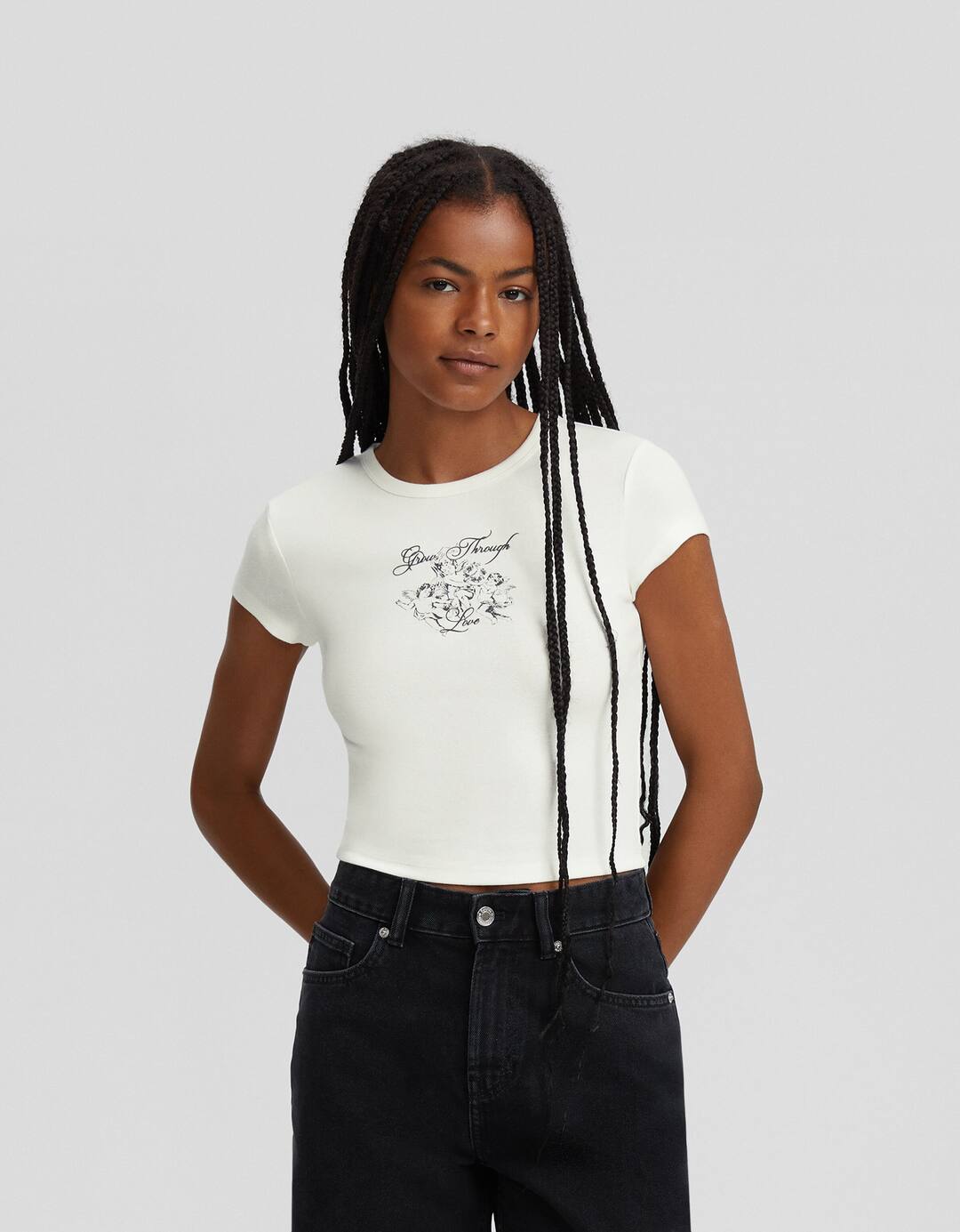 Short sleeve T-shirt with print