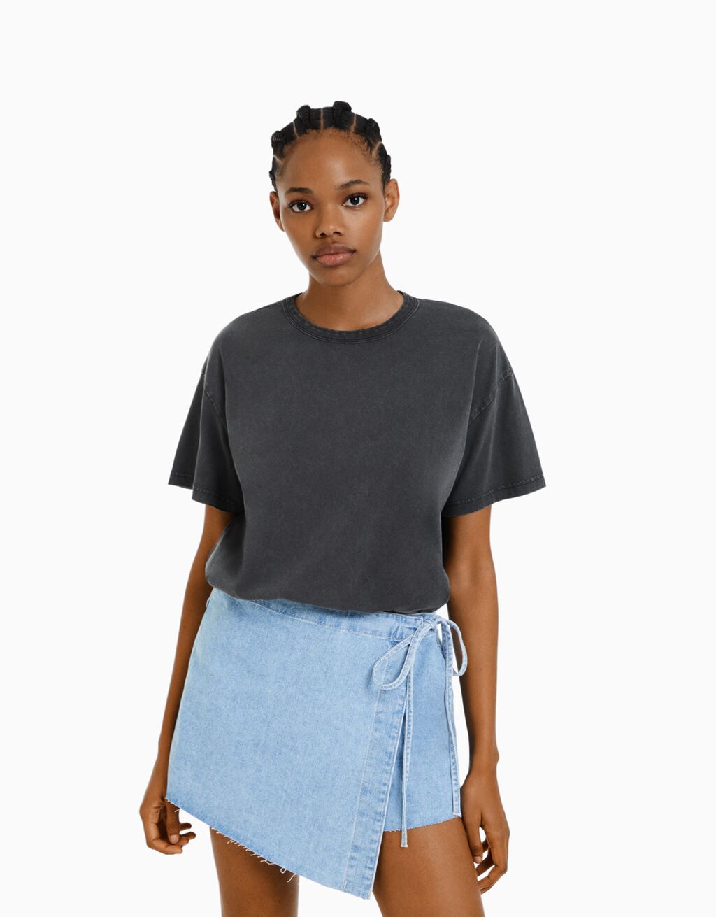 T shirt oversize femme bershka on sale