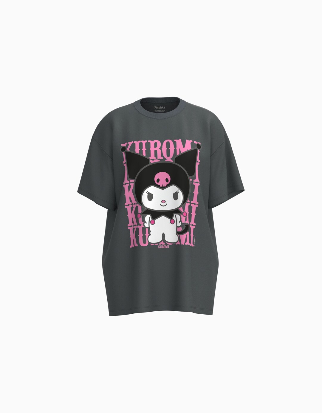 Oversized T-shirt met korte mouwen en Kuromi-print