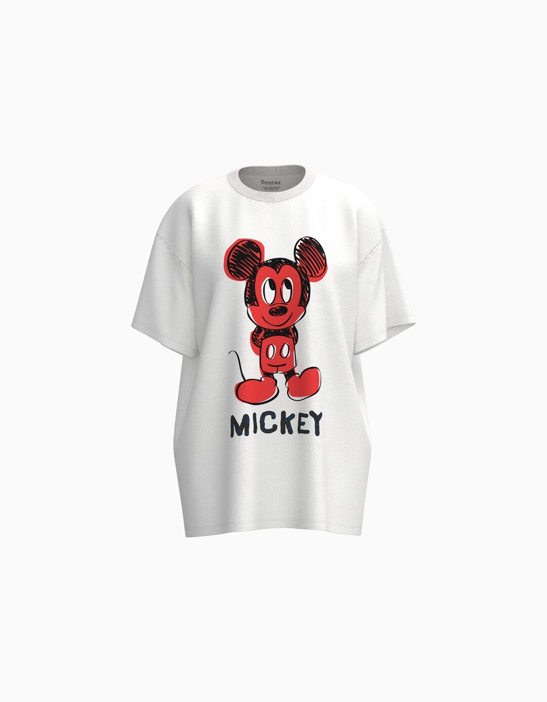 Myszka Miki – koszulka oversize z krótkim rękawem i nadrukiem