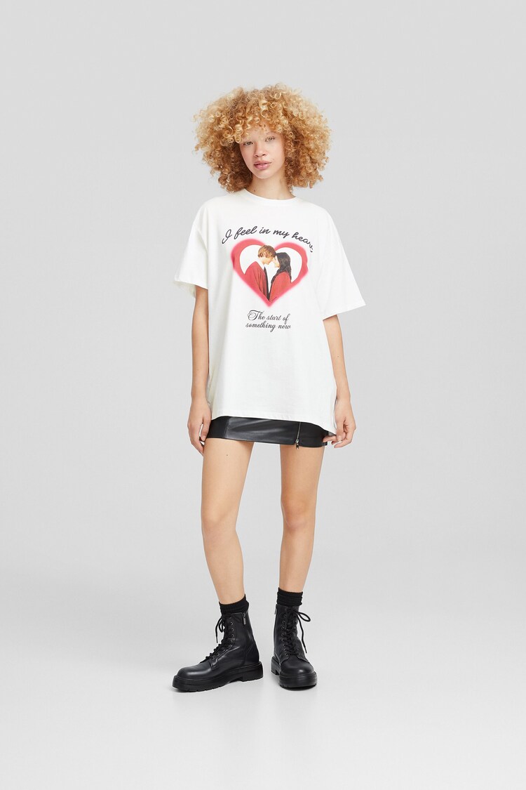 Short sleeve High School Musical print T-shirt - T-shirts - BSK