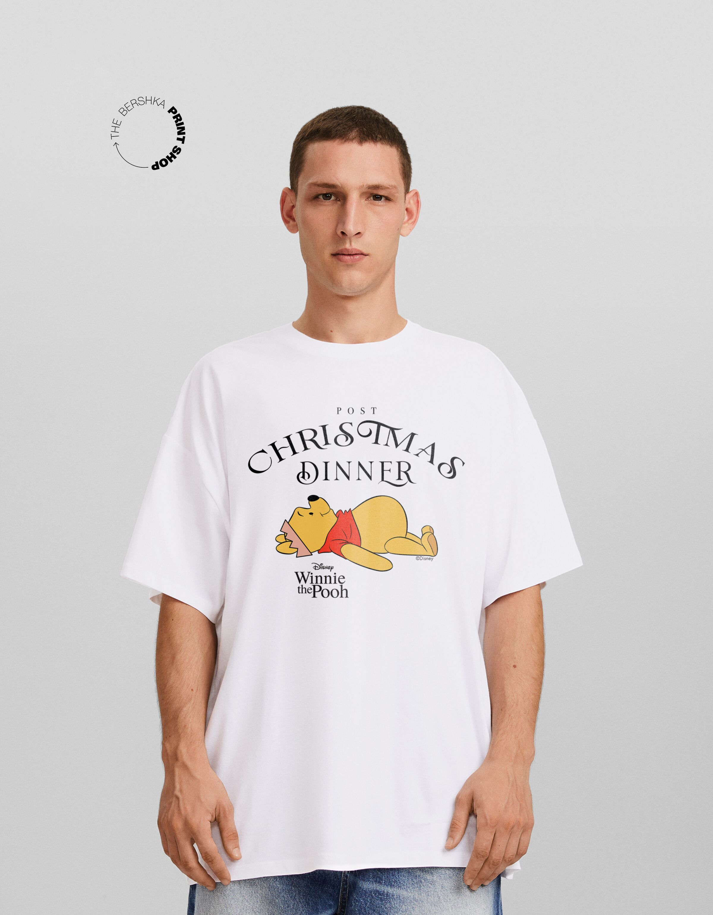 Winnie the Pooh print short sleeve oversize T shirt T shirts