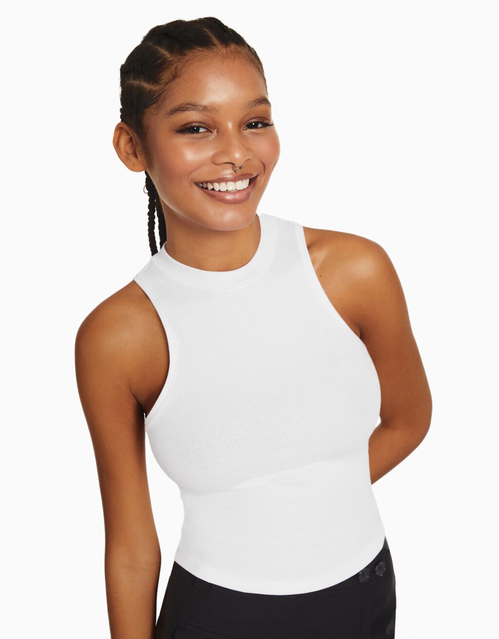 Sleeveless T-shirt - Women | Bershka