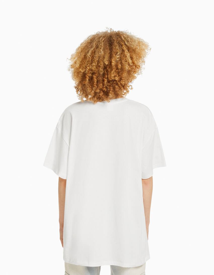 Regular fit short sleeve Tupac T-shirt-Off white-1