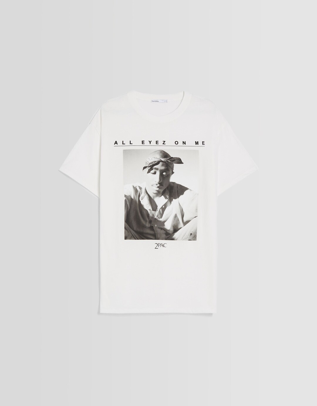 Tupac klasikinio kirpimo marškinėliai trumpomis rankovėmis