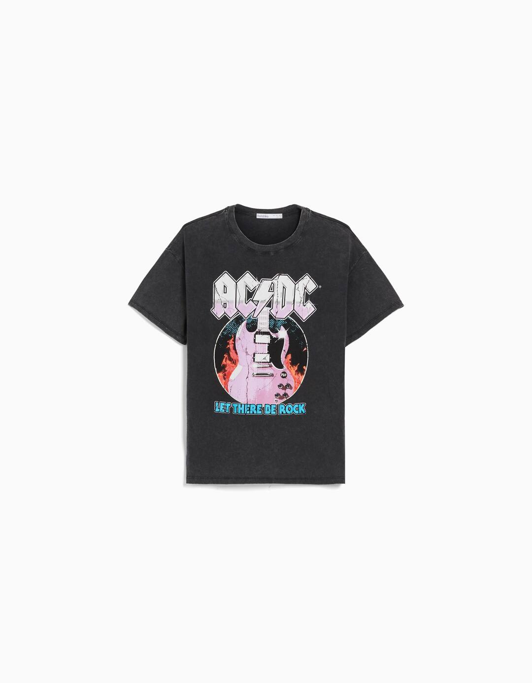 Short sleeve AC/DC print T-shirt