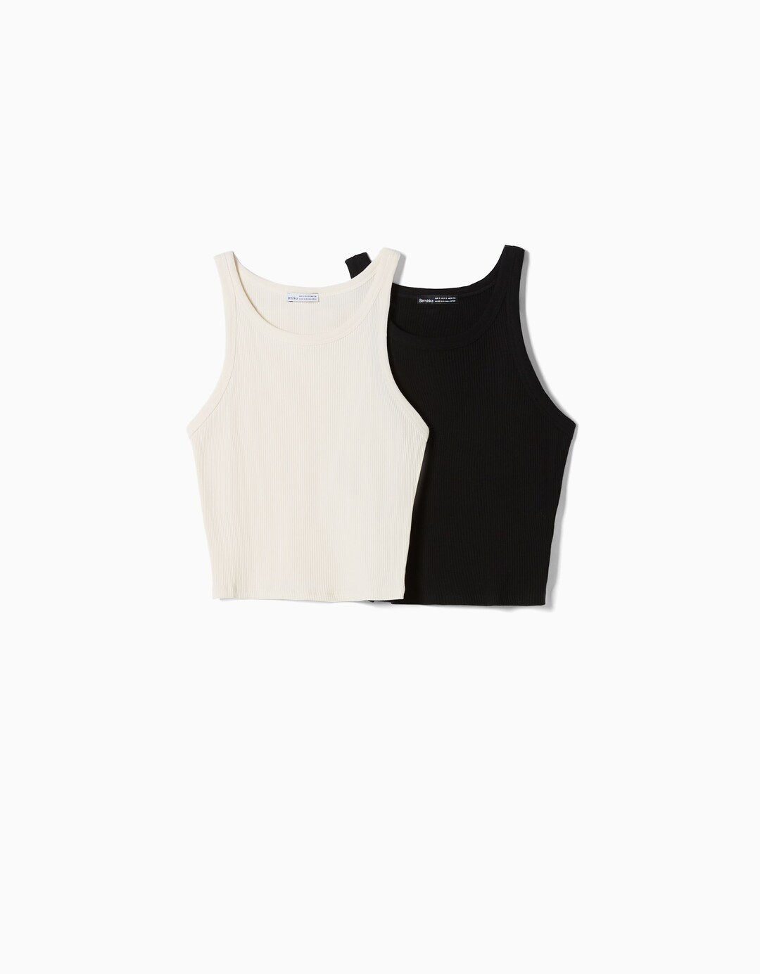 Pack 2 camisetas sin mangas rib