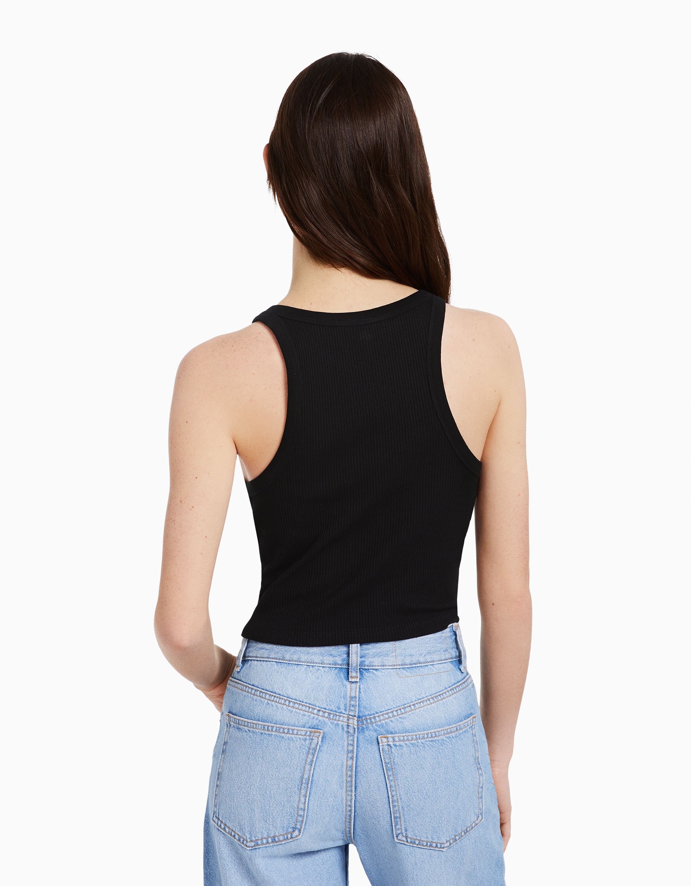 Camisetas sin manga discount bershka