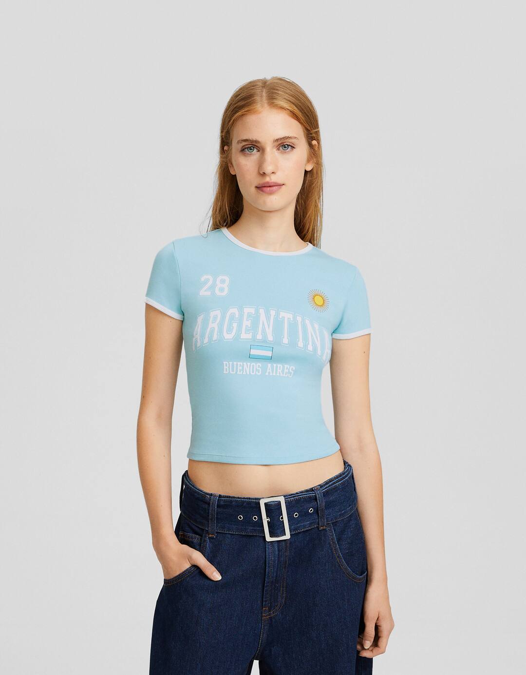 Short sleeve T-shirt with print