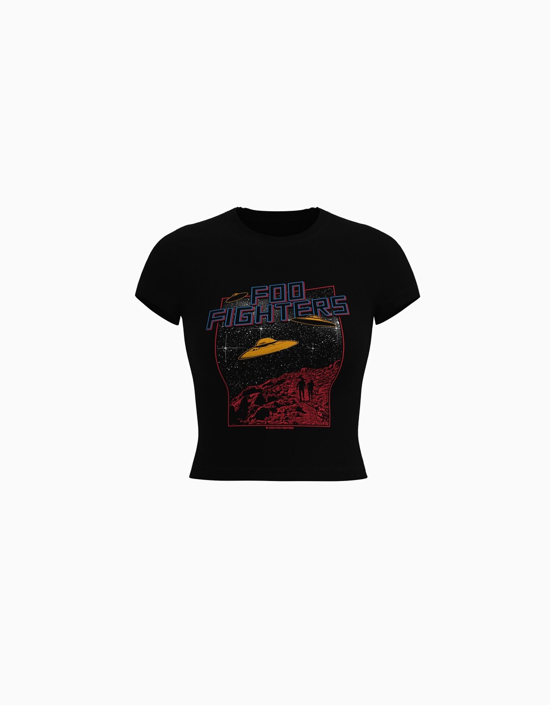 Camiseta Foo Fighters manga corta ajustada print
