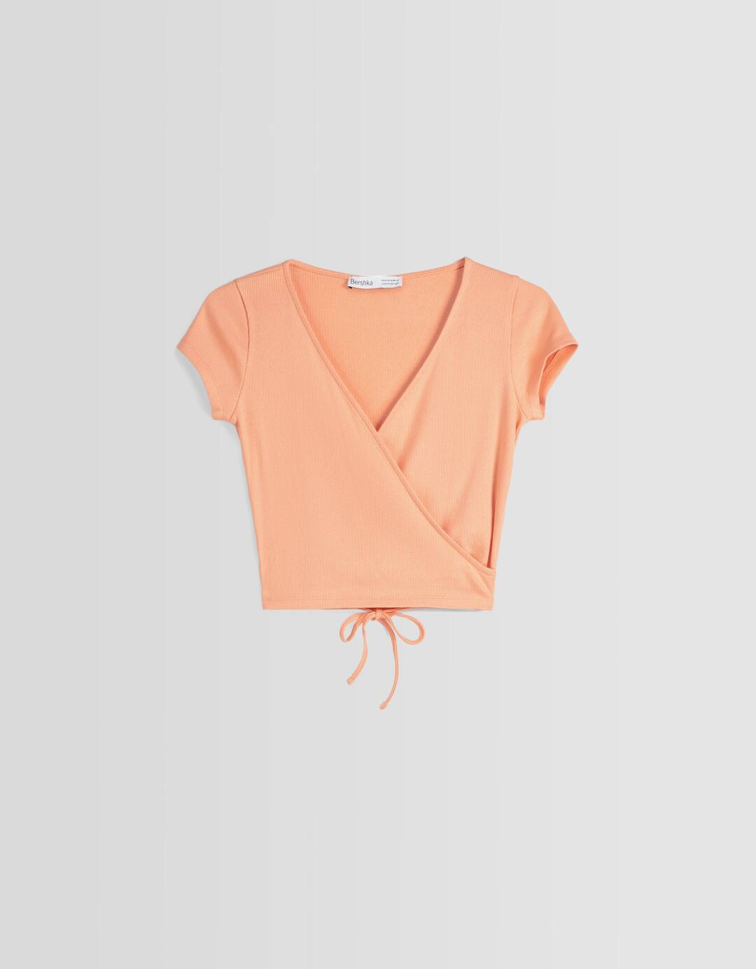 Camiseta manga corta bailarina rib