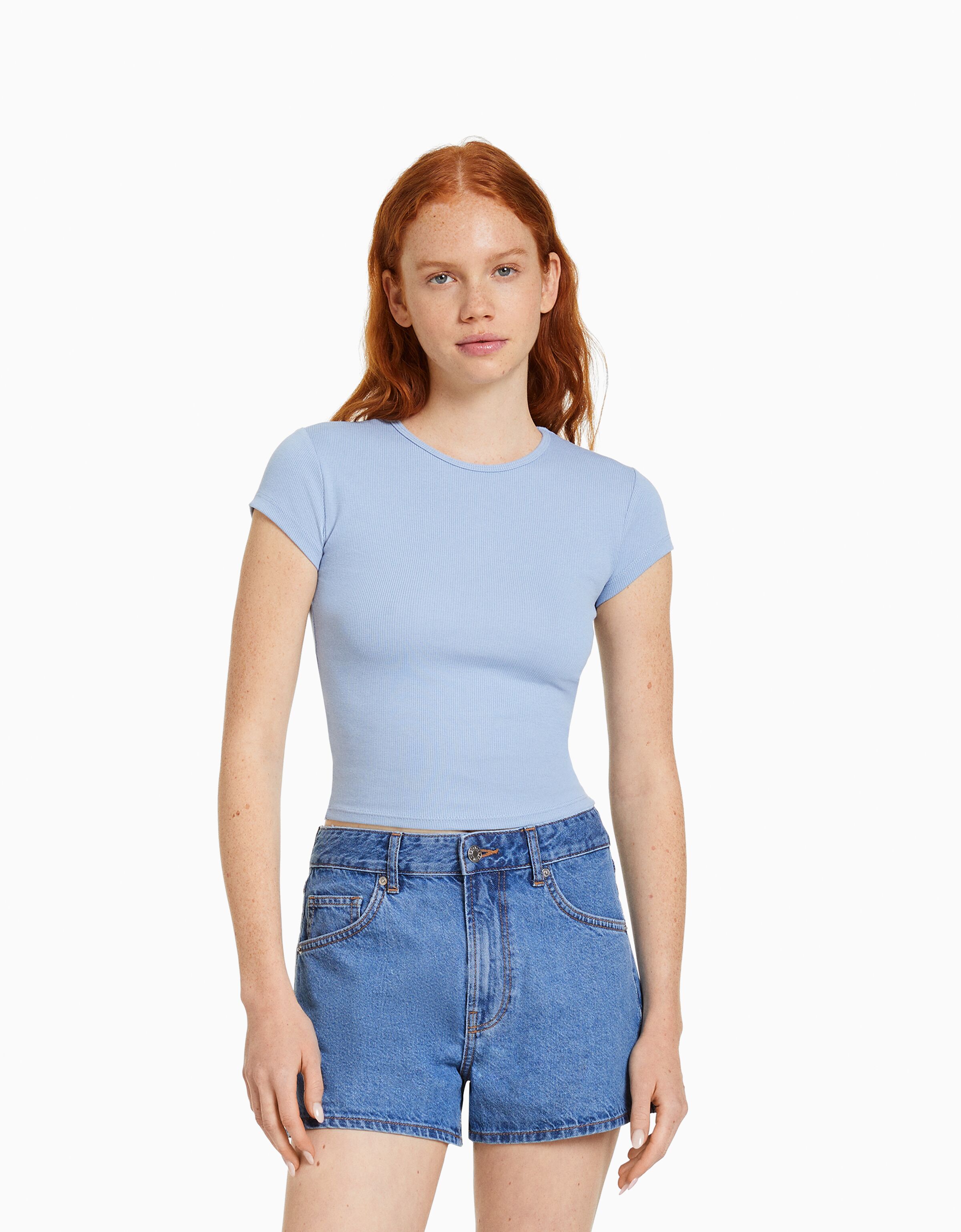 Short mom cheap fit bershka