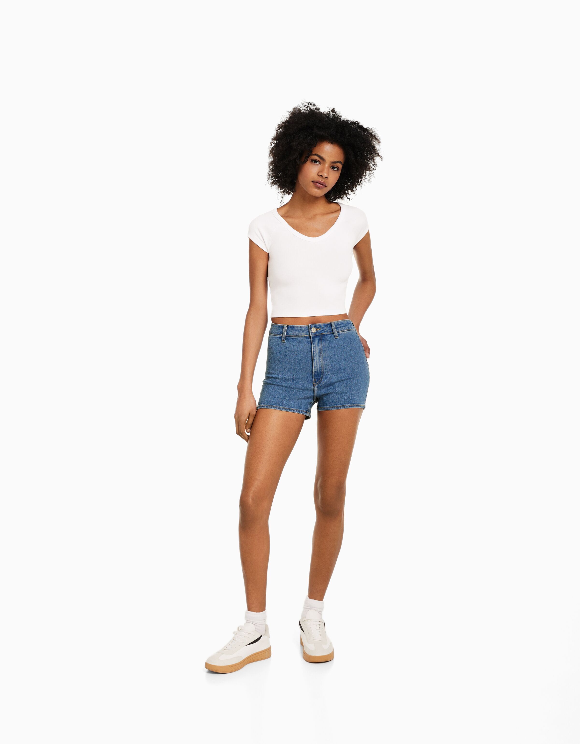 Bershka high outlet waisted shorts