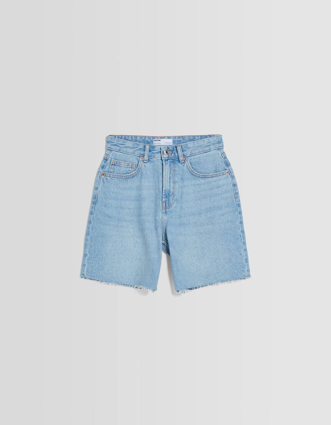 Vintage denim Bermuda shorts