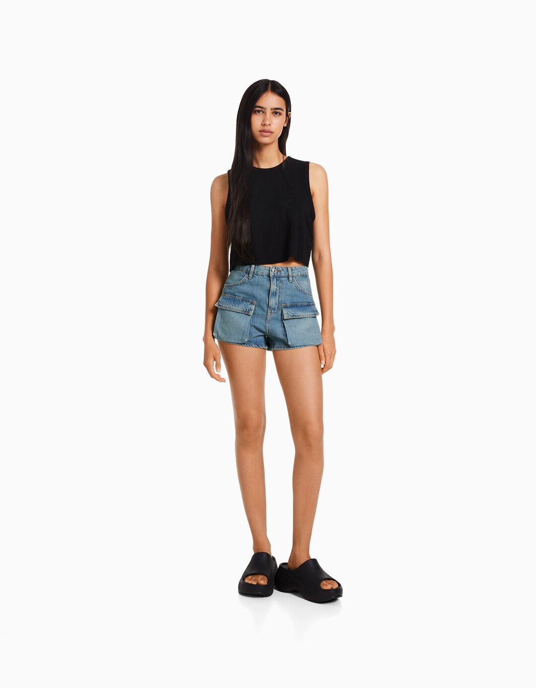 Denim cargoshort