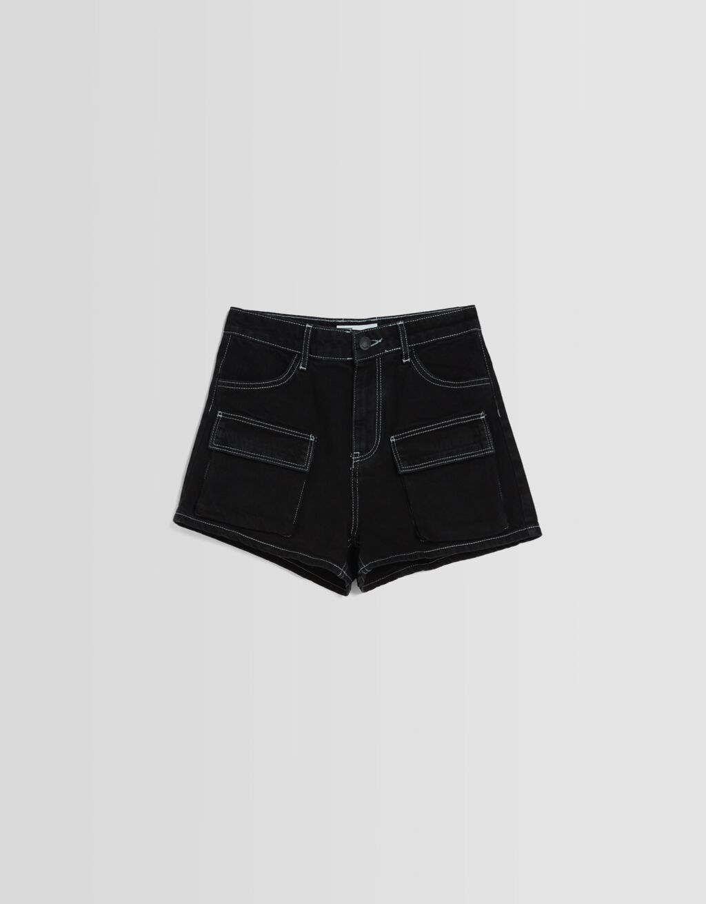 Short denim cargo BSK Teen Bershka