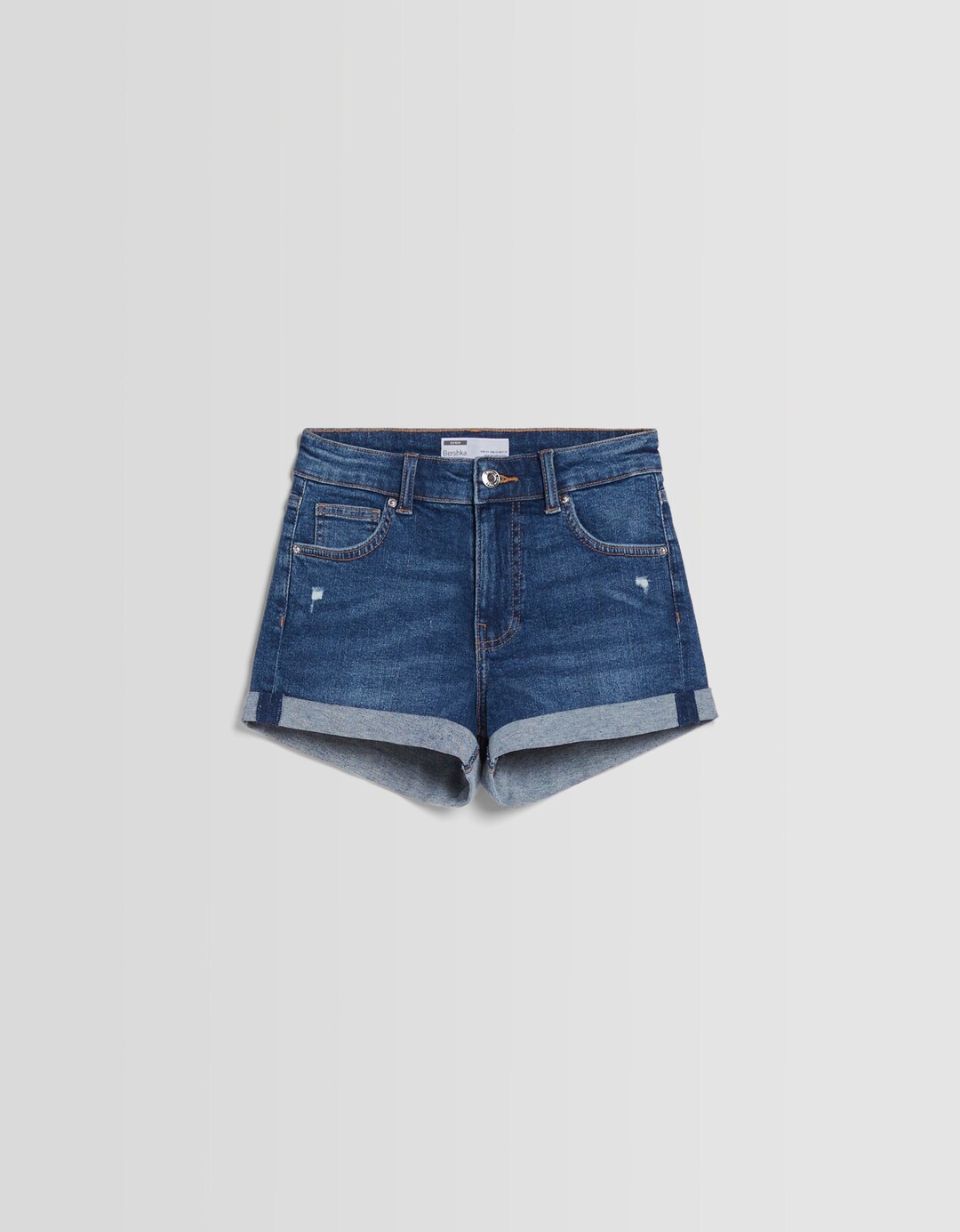 Jeansshorts mit Roll-Up