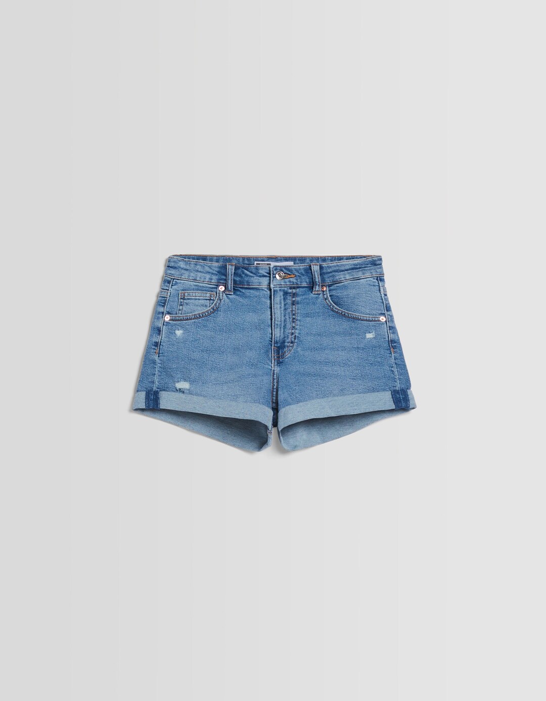 Jeansshorts mit Roll-Up
