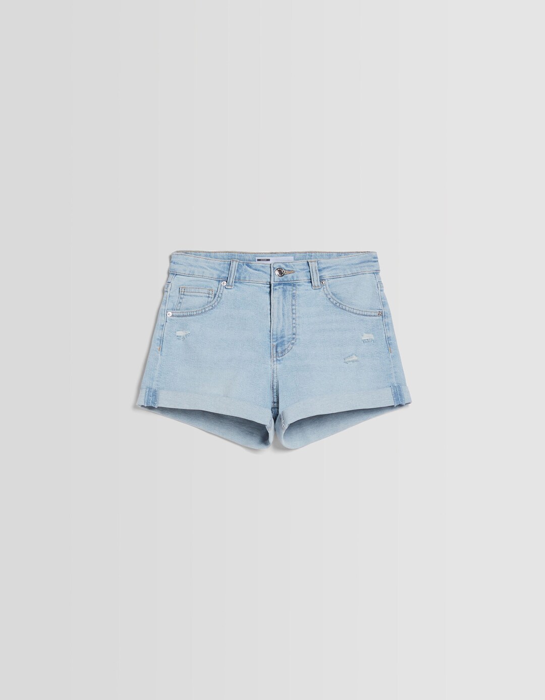 Jeansshorts mit Roll-Up