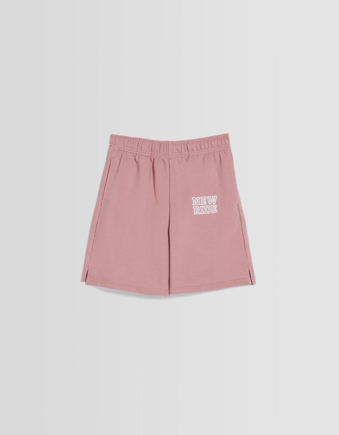 Plush cotton blend shorts