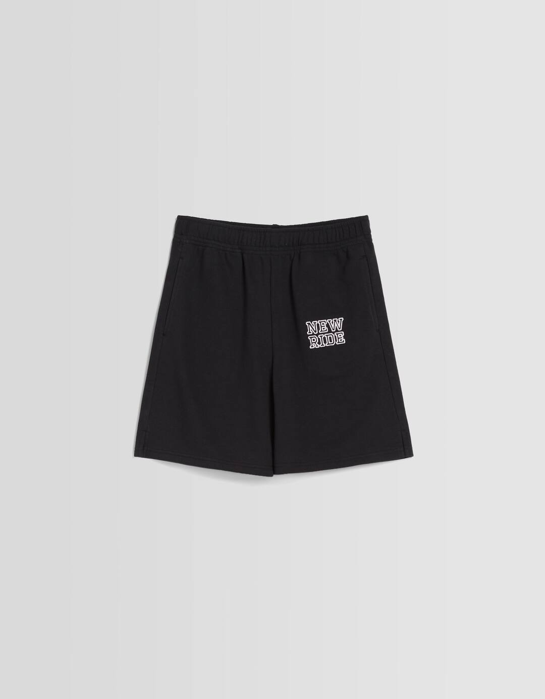 Plush cotton blend shorts